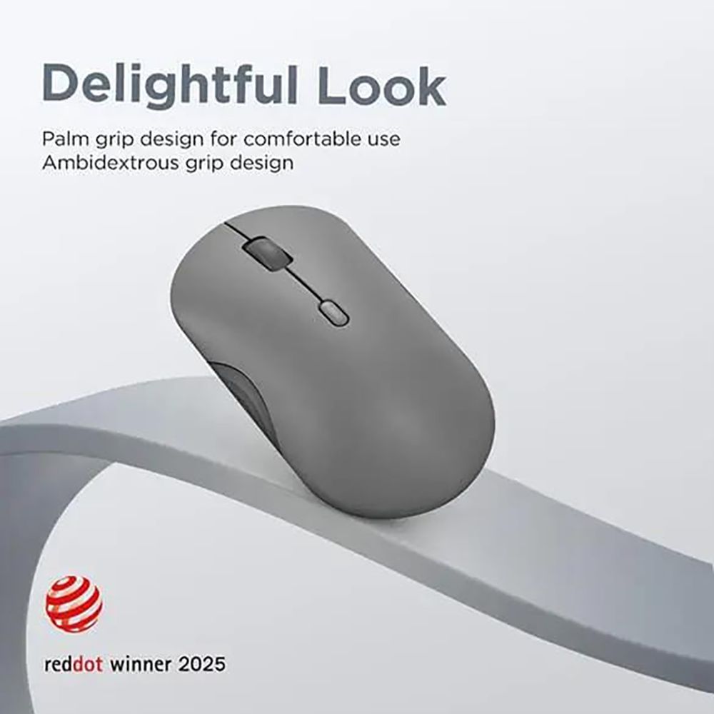 Lenovo 350 Silent Bluetooth 5.3 Wireless Optical Performance Mouse with Customizable Buttons (2400 DPI Adjustable, Full-size Ambidextrous Ergonomic, Luna Grey) Lenovo 350 Silent Bluetooth 5.3 Wireless Optical Performance Mouse with Customizable Buttons (2400 DPI Adjustable, Full-size Ambidextrous Ergonomic, Luna Grey)_8