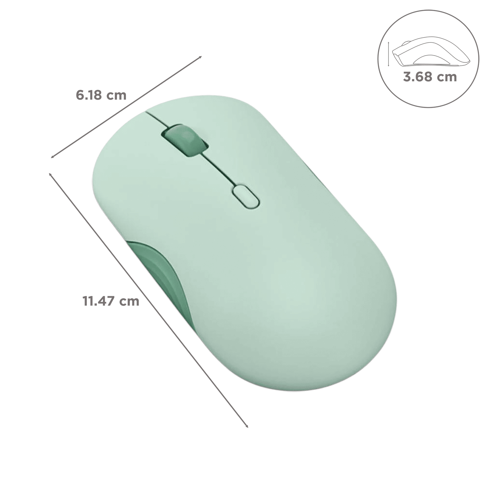 Lenovo 350 Silent Bluetooth 5.3 Wireless Optical Performance Mouse with Customizable Buttons (2400 DPI Adjustable, Full-size Ambidextrous Ergonomic, Breeze Moss) Lenovo 350 Silent Bluetooth 5.3 Wireless Optical Performance Mouse with Customizable Buttons (2400 DPI Adjustable, Full-size Ambidextrous Ergonomic, Breeze Moss)_3