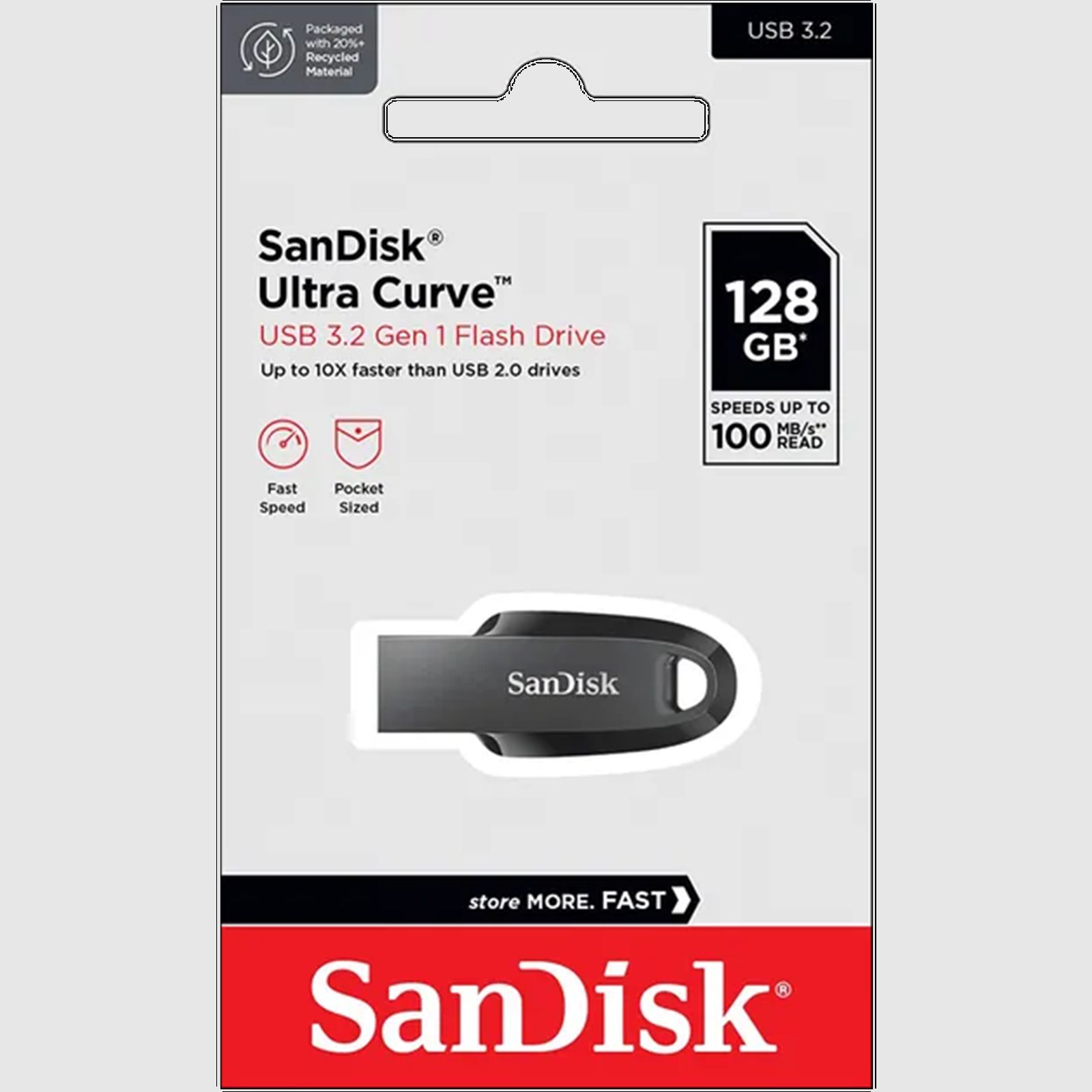 SanDisk Ultra Curve 128GB USB (3.2) Pen Drive (Compact Design, Black)_8