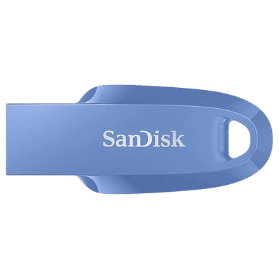 SanDisk Ultra Curve 256GB USB (3.2) Pen Drive (Built-In Keyring Loop, Blue)