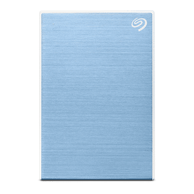 Seagate One Touch 4TB Micro USB Type-B
                      Portable Hard Disk Drive (Password Protected,
                      Light Blue)