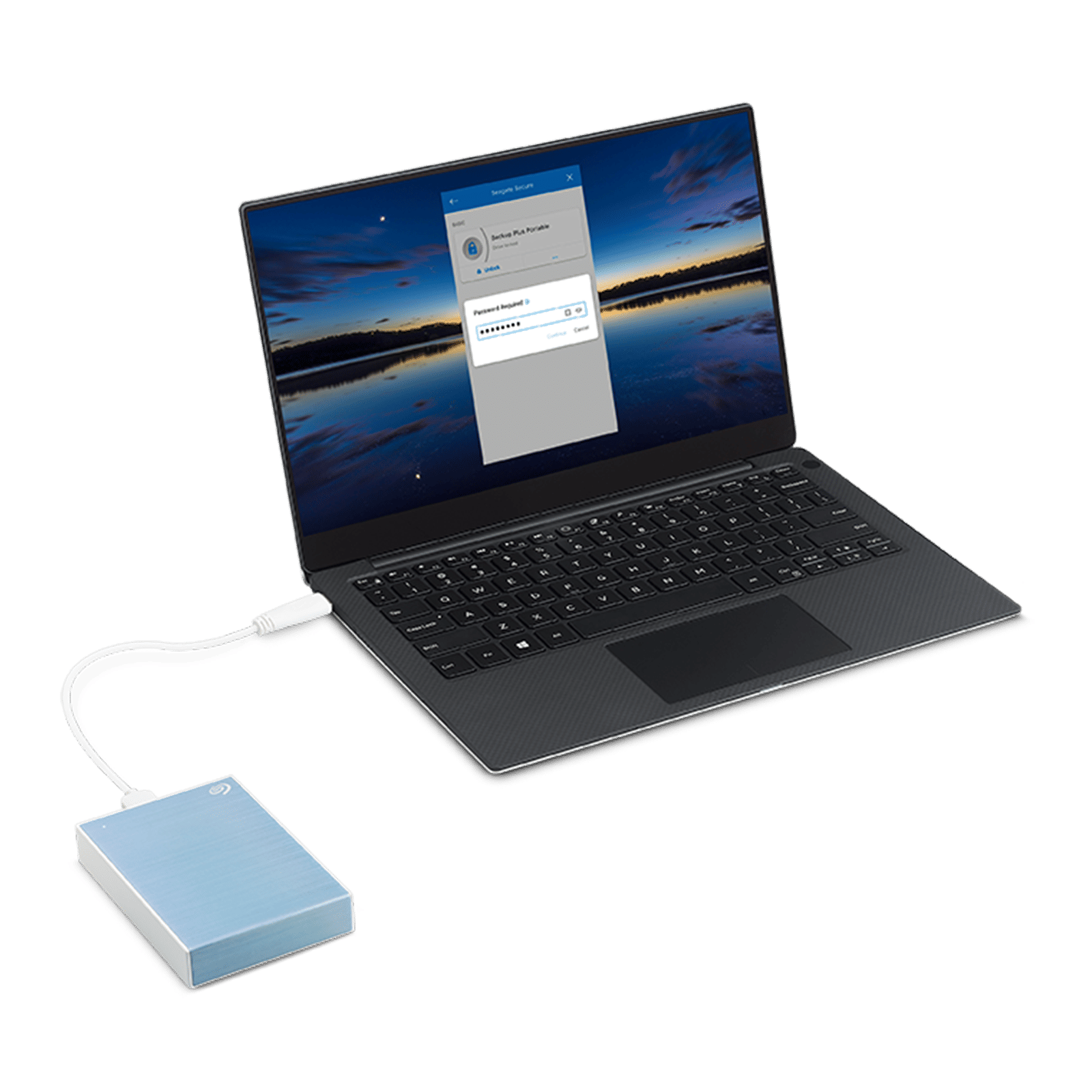 Seagate One Touch 4TB Micro USB Type-B Portable Hard Disk Drive (Password Protected, Light Blue)_9