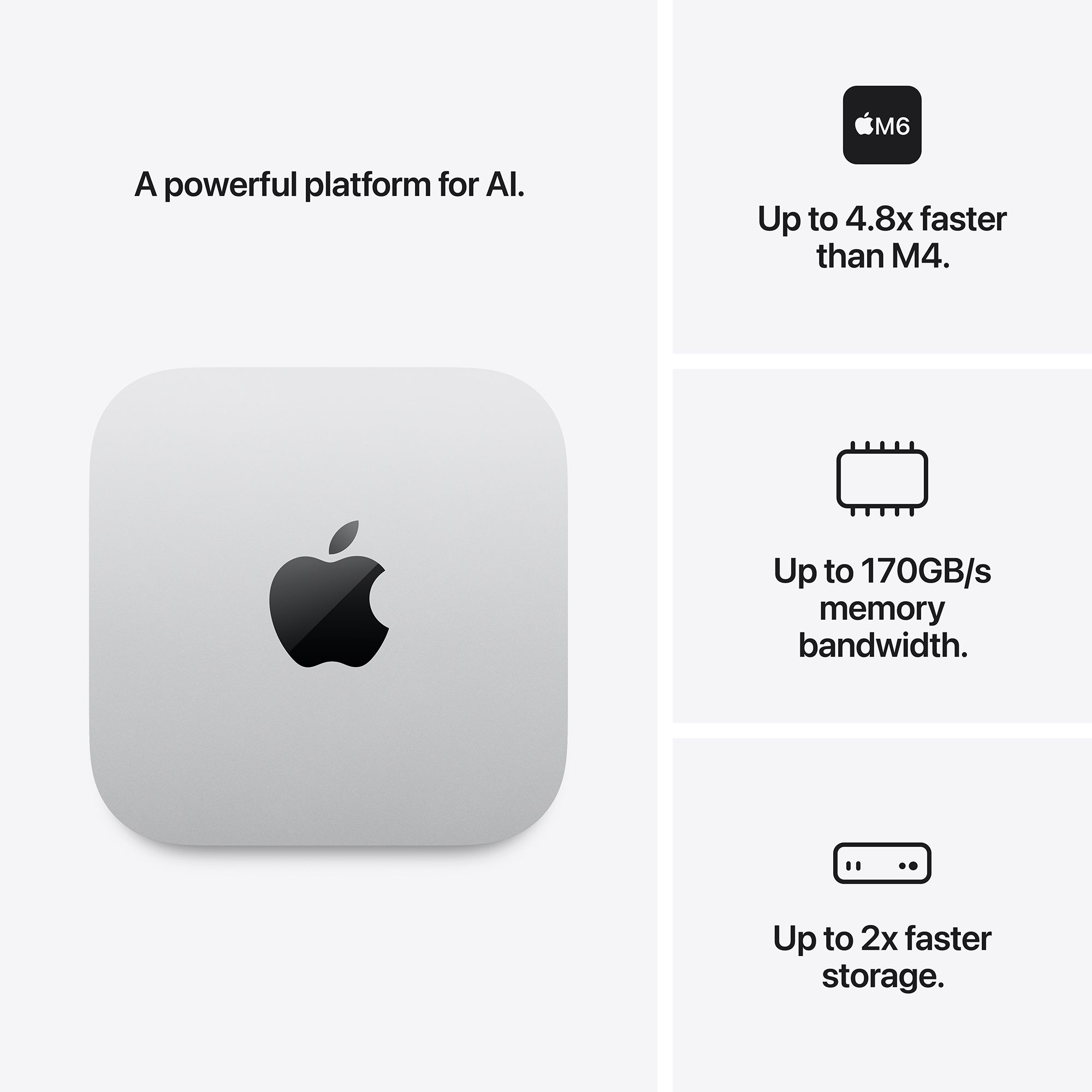 Apple Mac mini M6 Chip 2026 Mini Tower (16GB, 256GB SSD, 12-core GPU, macOS, Silver) Apple Mac mini M6 Chip 2026 Mini Tower (16GB, 256GB SSD, 12-core GPU, macOS, Silver)_3