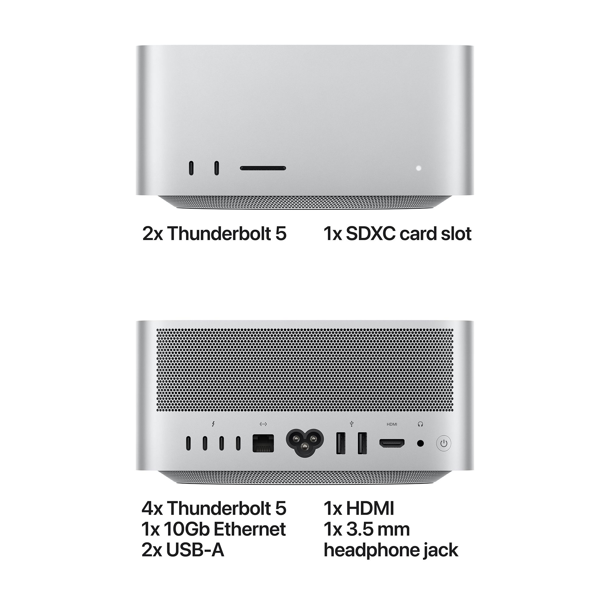 Apple Mac Studio M5 Ultra Chip 2026 Mini Tower (96GB, 1TB SSD, 64-core GPU, macOS, Silver) Apple Mac Studio M5 Ultra Chip 2026 Mini Tower (96GB, 1TB SSD, 64-core GPU, macOS, Silver)_4