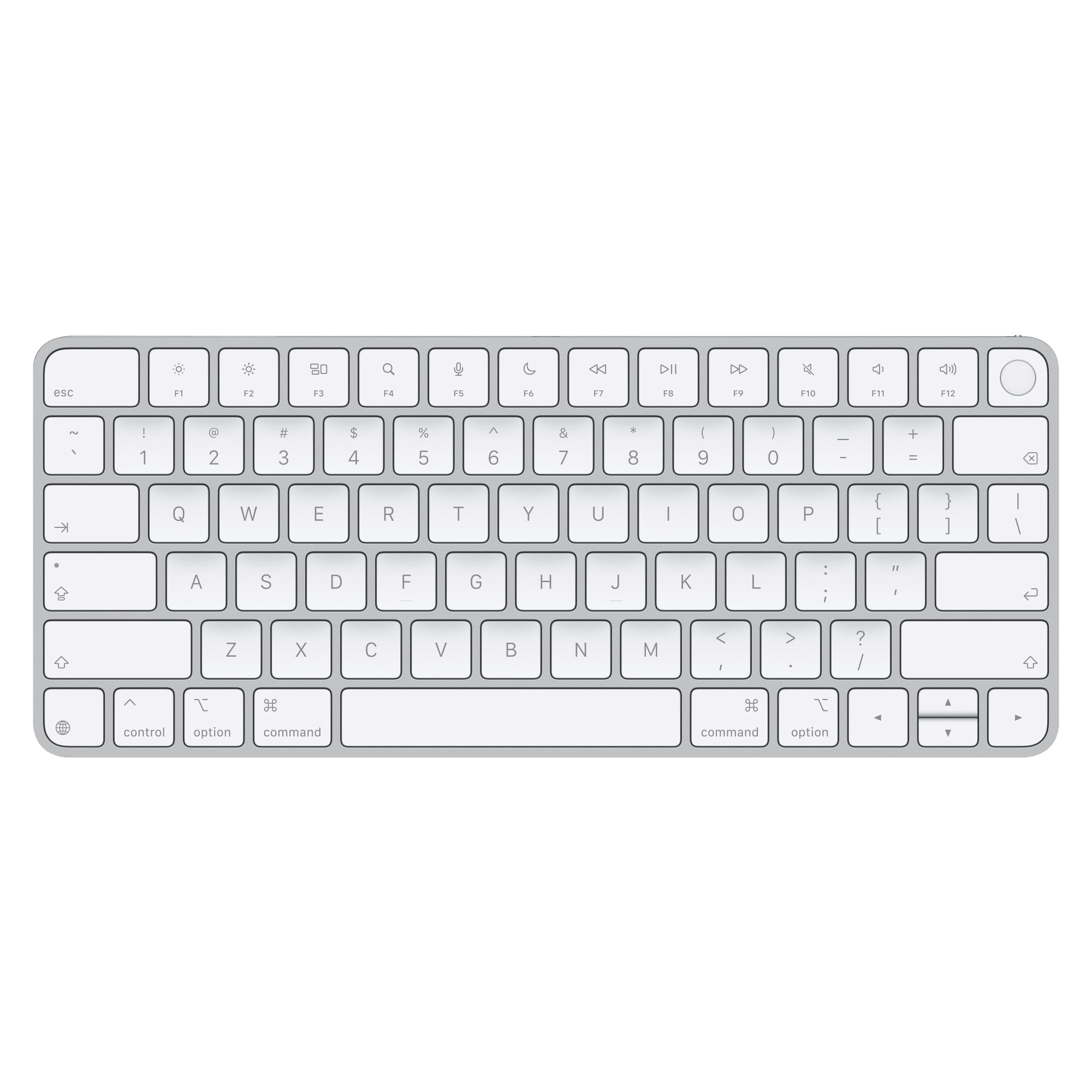Apple Magic Rechargeable Bluetooth Wireless Keyboard with Touch ID (Long-Lasting Battery, White) Apple Magic Rechargeable Bluetooth Wireless Keyboard with Touch ID (Long-Lasting Battery, White)_1