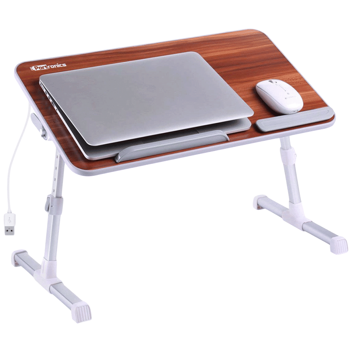PORTRONICS My Buddy Plus Portable Laptop Stand (USB 2.0 Connector, POR-895, Brown) PORTRONICS My Buddy Plus Portable Laptop Stand (USB 2.0 Connector, POR-895, Brown)_1