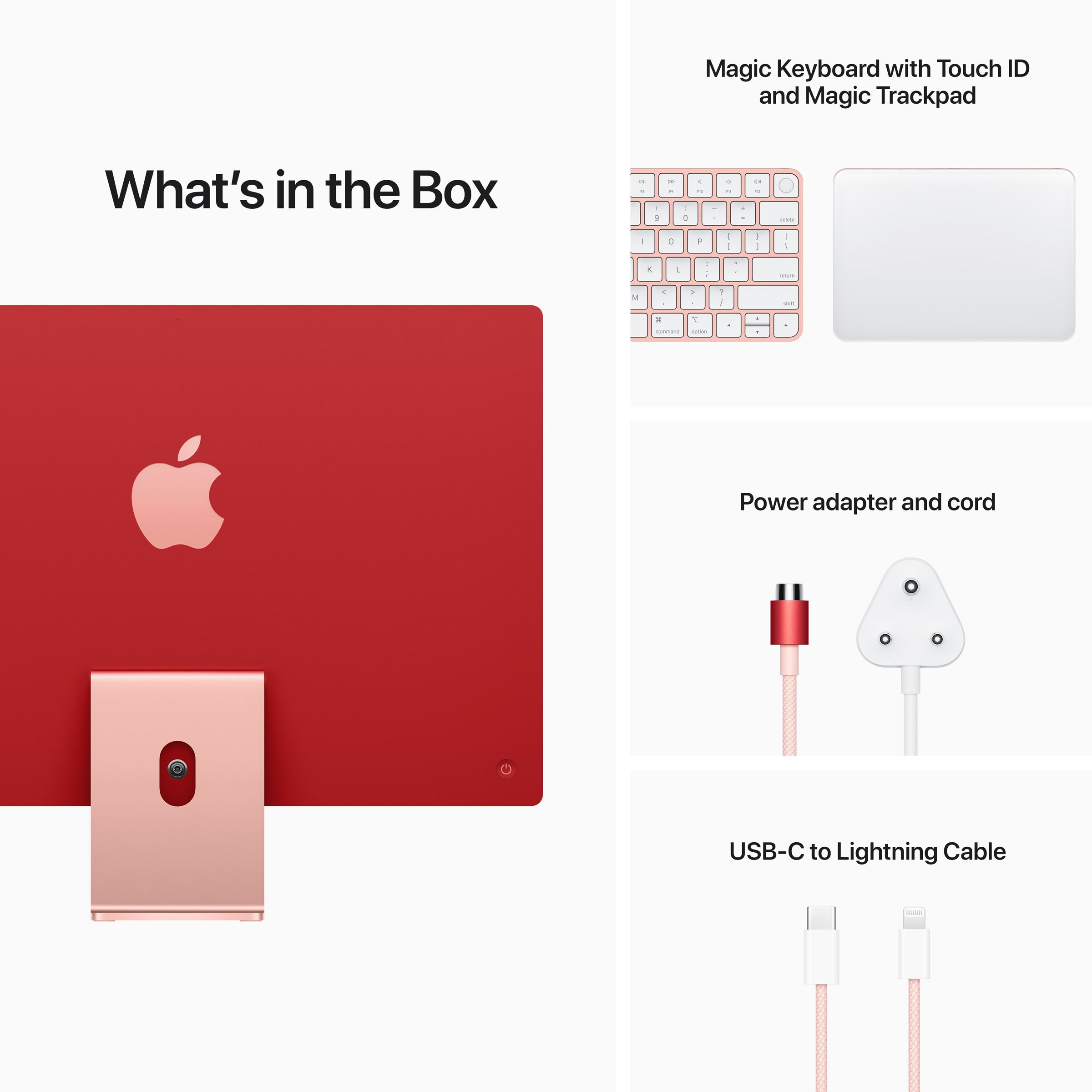 Apple iMac 24 Inch 4.5K Retina Display 2021 (M1 Chip, 8GB, 256GB, Apple, macOS Ventura, Pink)_6