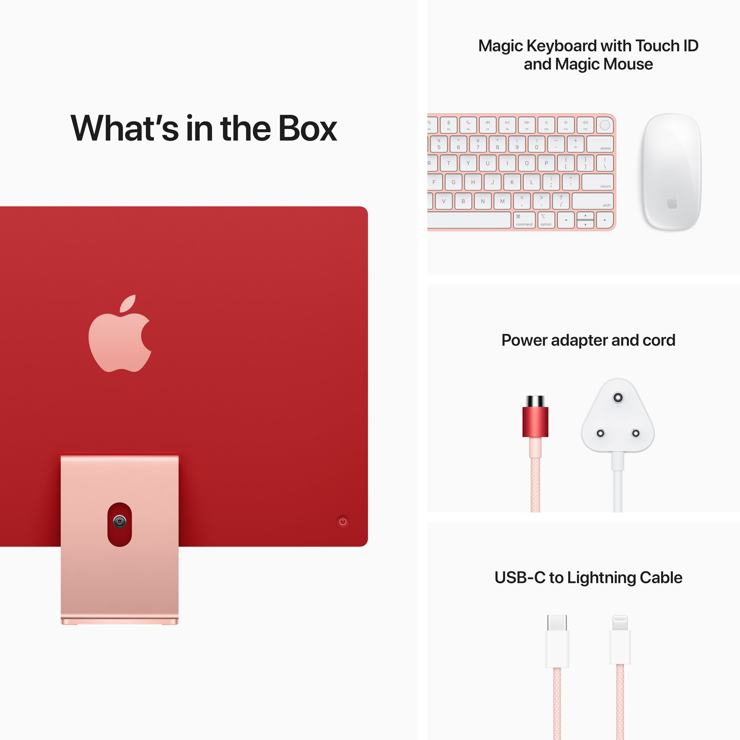 Apple iMac 24 Inch 4.5K Retina Display 2021 (M1 Chip, 8GB, 256GB, Apple, macOS Ventura, Pink)_8