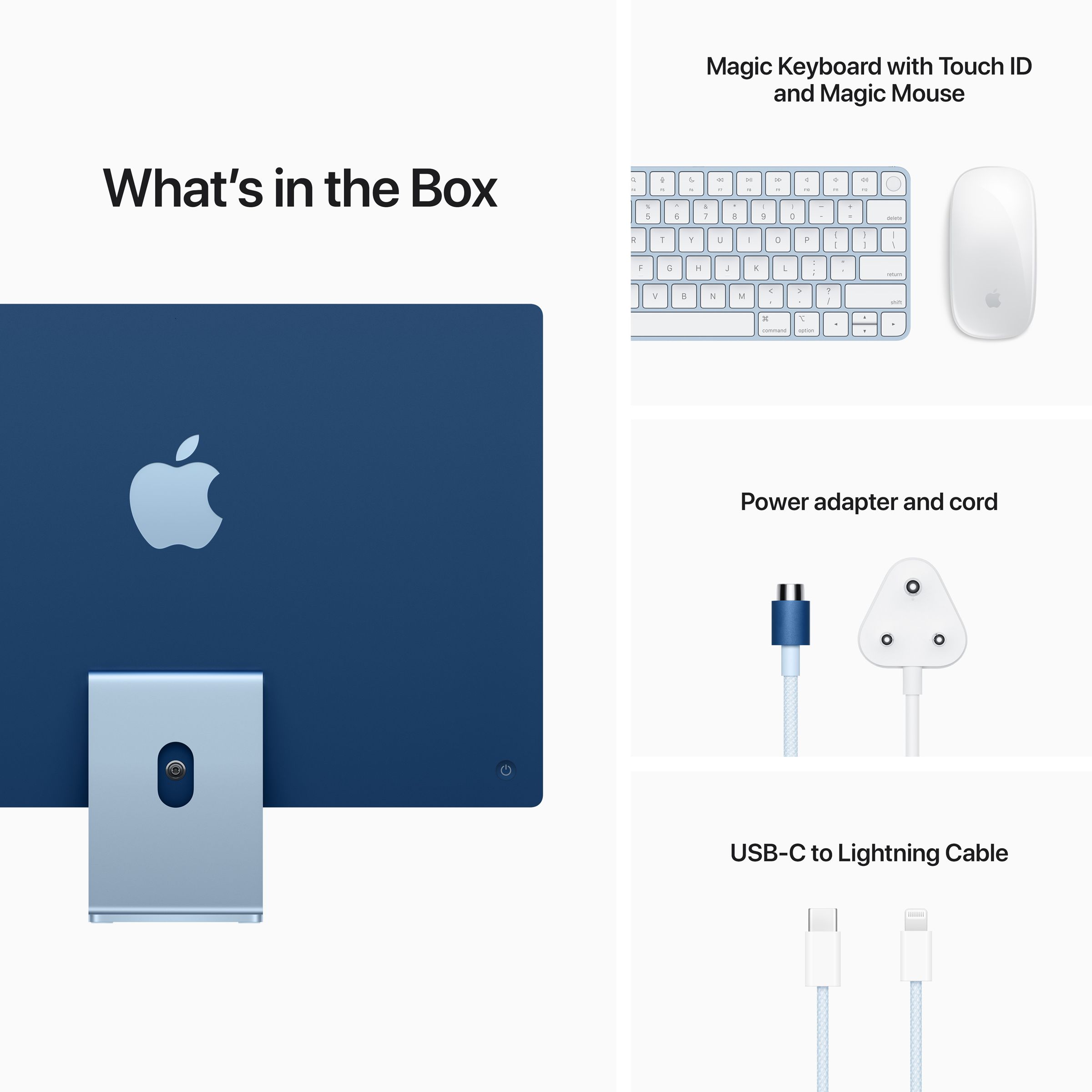 Apple iMac 24 Inch 4.5K Retina Display 2021 (M1 Chip, 8GB, 256GB SSD, Apple Integrated Graphic, macOS Ventura, Blue)_6