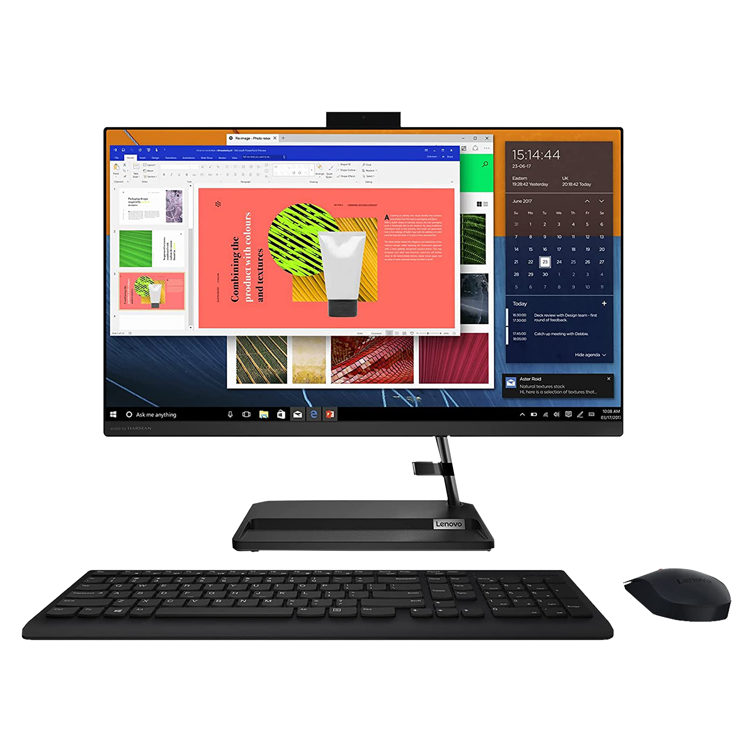 Lenovo IdeaCentre AIO 3 23.8 Inch Full HD IPS Display AMD Ryzen 7 Windows 11 Home Desktop (8GB, 512GB SSD, AMD Radeon)_1