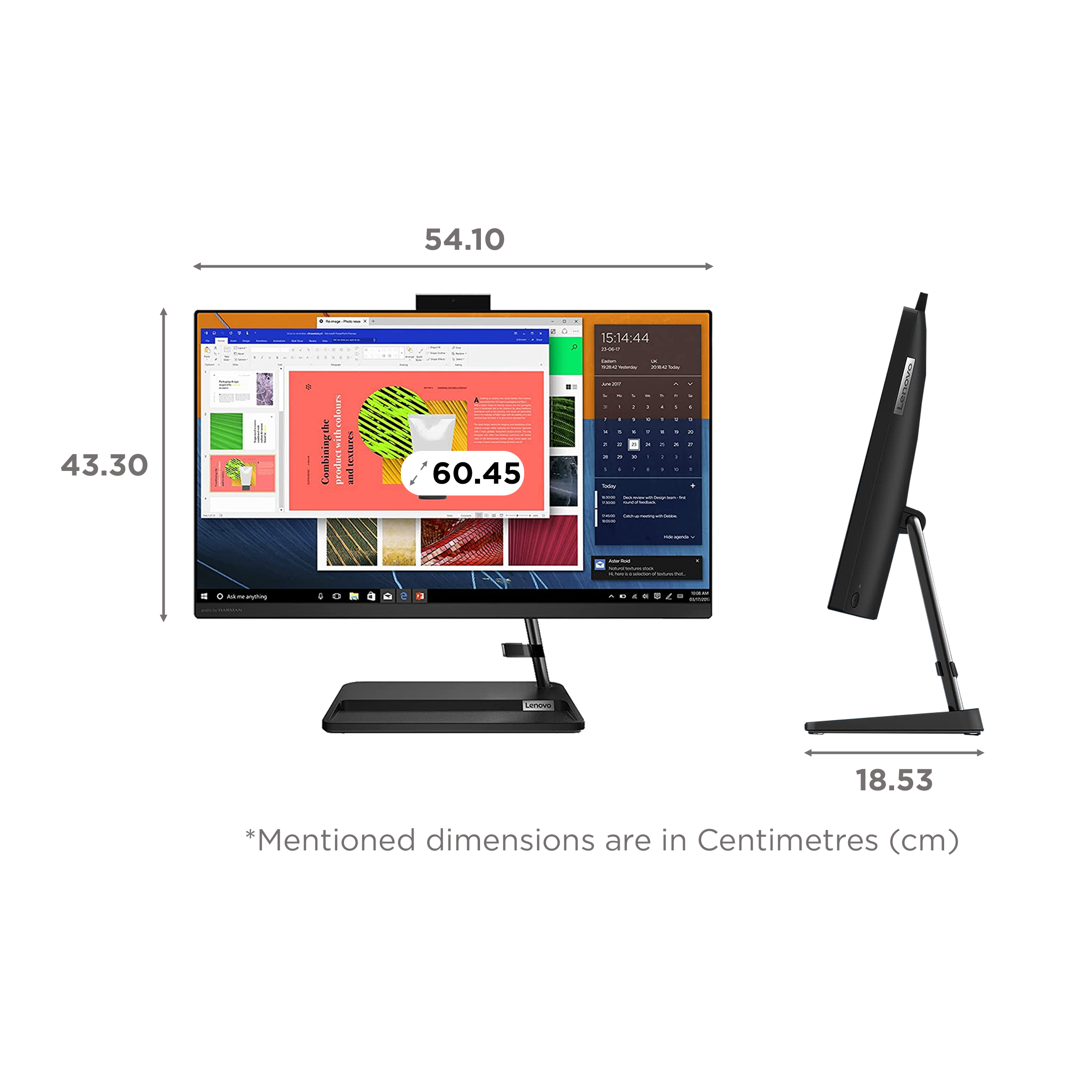 Lenovo IdeaCentre AIO 3 23.8 Inch Full HD IPS Display AMD Ryzen 7 Windows 11 Home Desktop (8GB, 512GB SSD, AMD Radeon)_2