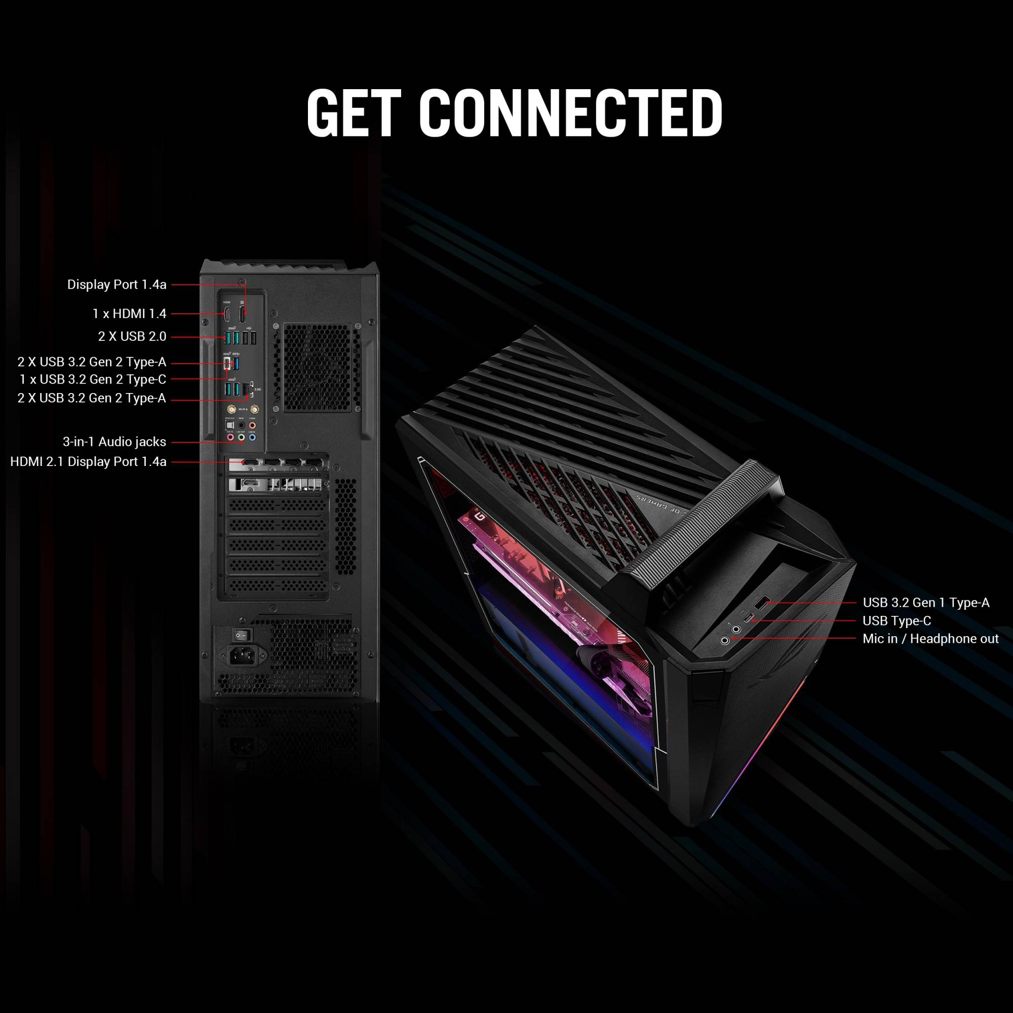 ASUS ROG Strix Ryzen 5 Tower PC (8GB, 1TB HDD, 512GB SSD, NVIDIA GeForce GTX1650, Windows 11 Home, Black) ASUS ROG Strix Ryzen 5 Tower PC (8GB, 1TB HDD, 512GB SSD, NVIDIA GeForce GTX1650, Windows 11 Home, Black)_12
