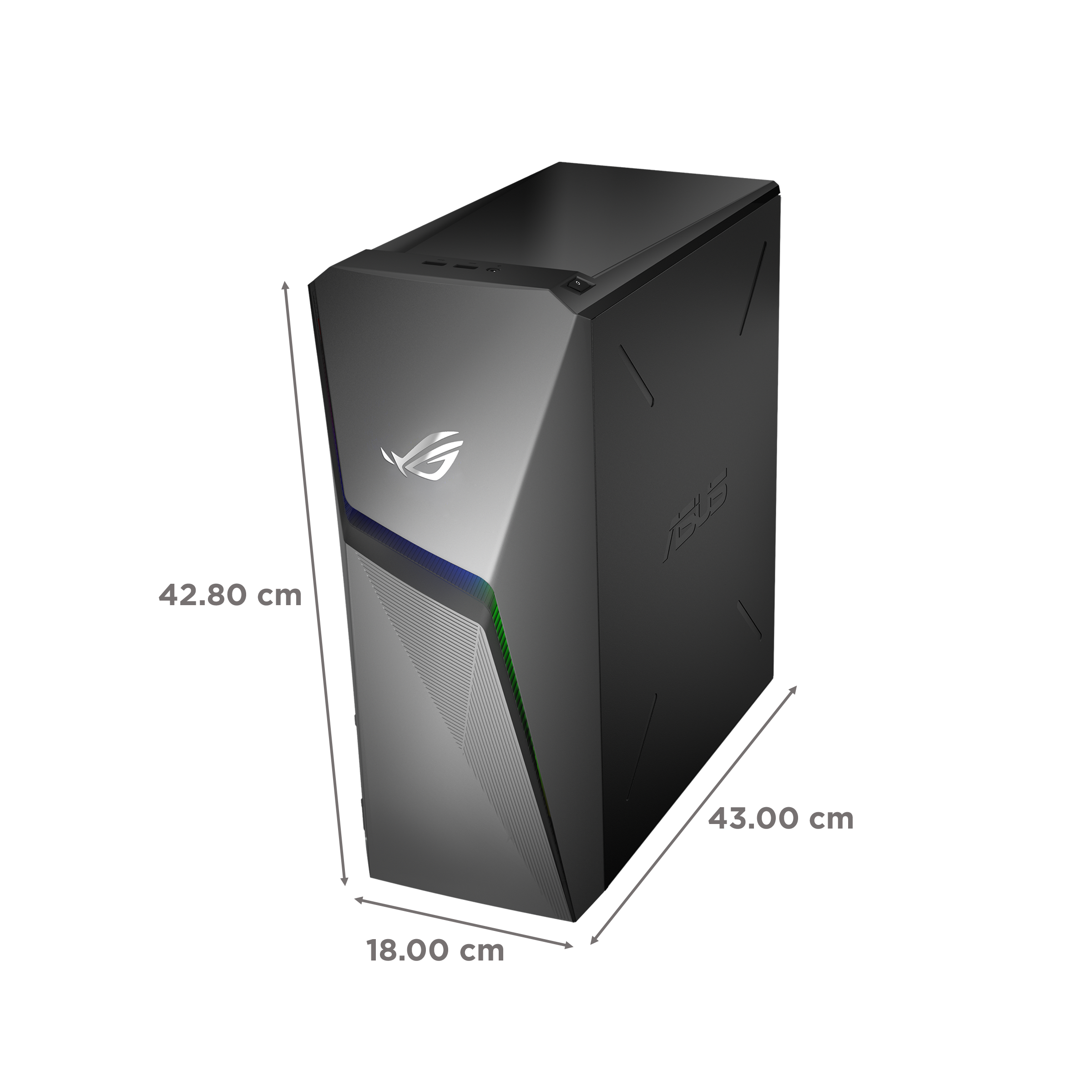 ASUS ROG Strix Ryzen 5 Tower PC (8GB, 1TB HDD, 256GB SSD, NVIDIA GeForce GTX1660TI, Windows 11 Home, Gray)_2
