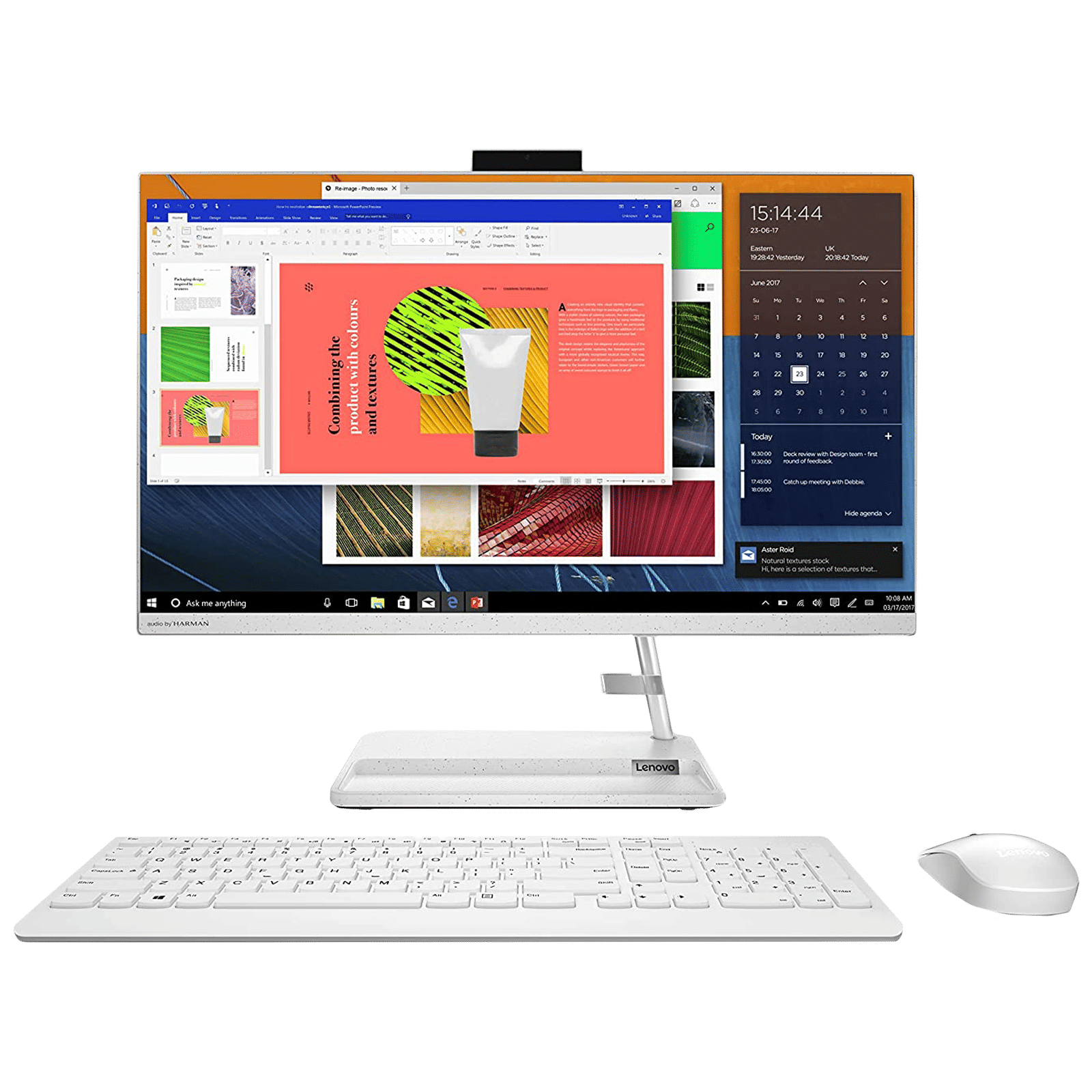 Lenovo IdeaCentre AIO 3 23.8 Inch Full HD IPS Display AMD Ryzen 5 Windows 11 Home Desktop (8GB, 512GB SSD, AMD Radeon)_1