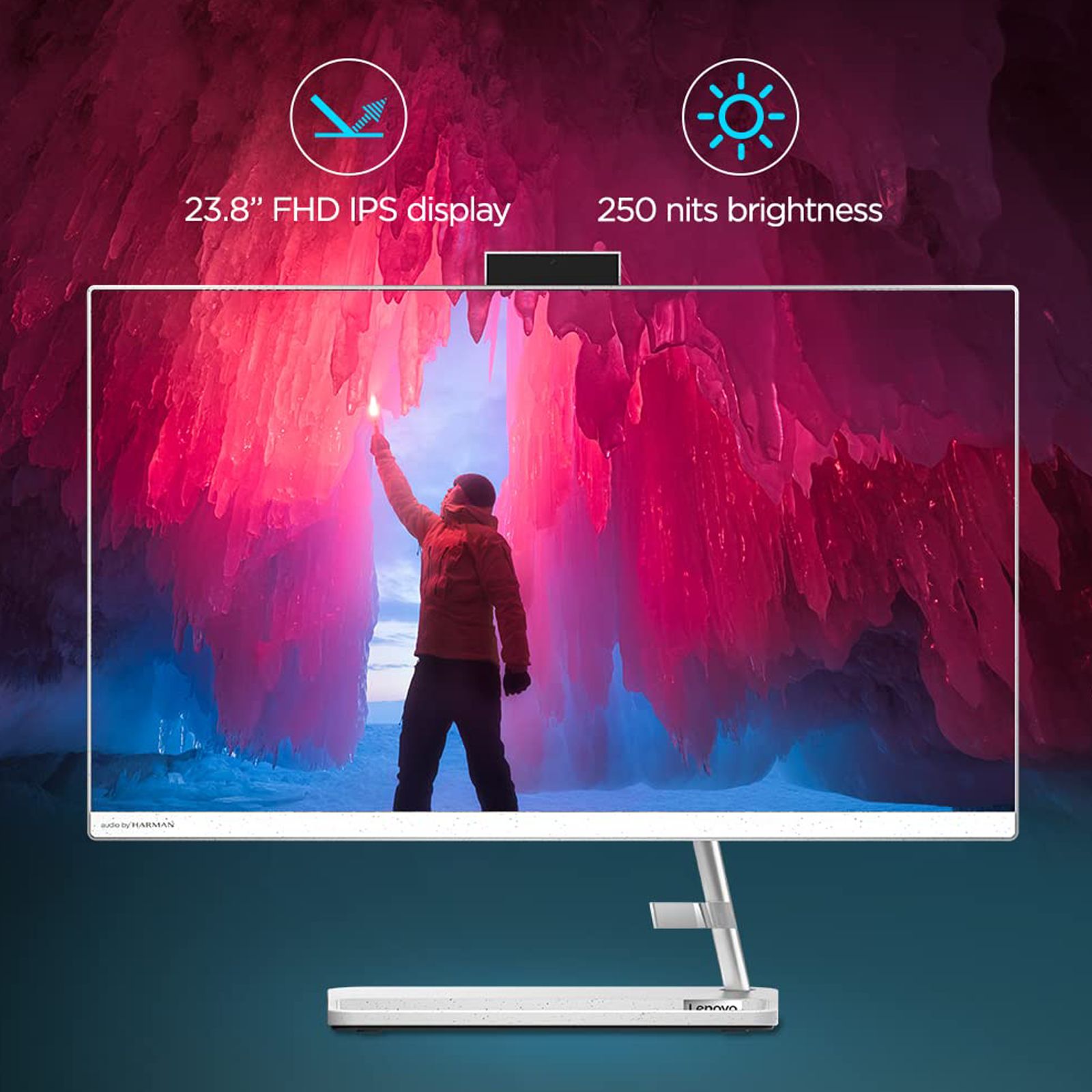 Lenovo IdeaCentre AIO 3 23.8 Inch Full HD IPS Display AMD Ryzen 5 Windows 11 Home Desktop (8GB, 512GB SSD, AMD Radeon)_14