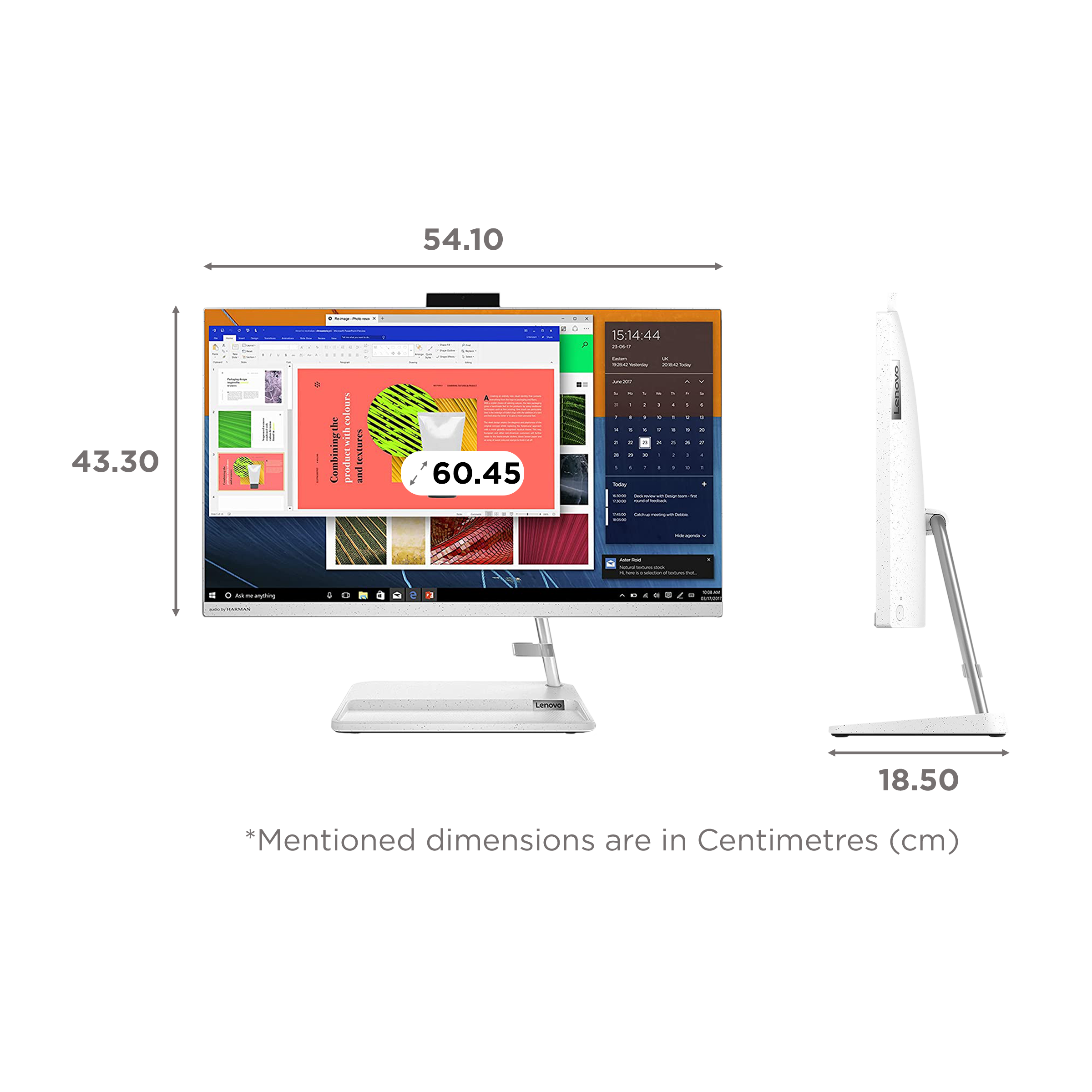 Lenovo IdeaCentre AIO 3 23.8 Inch Full HD IPS Display AMD Ryzen 5 Windows 11 Home Desktop (8GB, 512GB SSD, AMD Radeon)_2