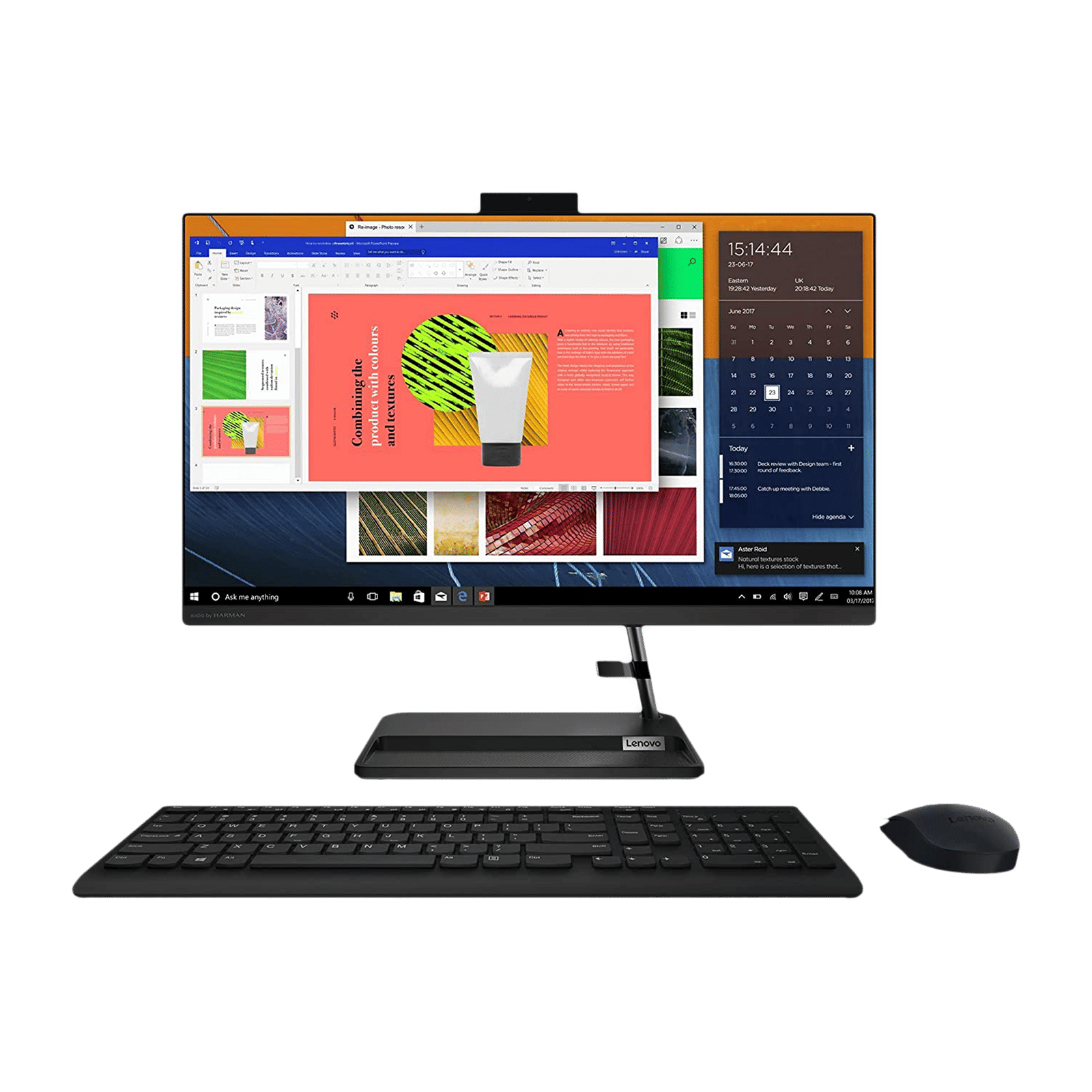 Lenovo IdeaCentre AIO 3 23.8 Inch Full HD IPS Display AMD Ryzen 5 Windows 11 Home Desktop (8GB, 512GB SSD, AMD Radeon)_1