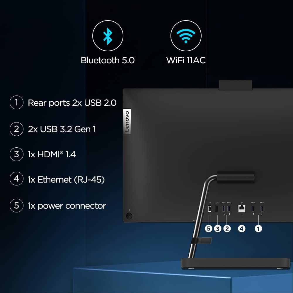 Lenovo IdeaCentre AIO 3 23.8 Inch Full HD IPS Display AMD Ryzen 5 Windows 11 Home Desktop (8GB, 512GB SSD, AMD Radeon)_13