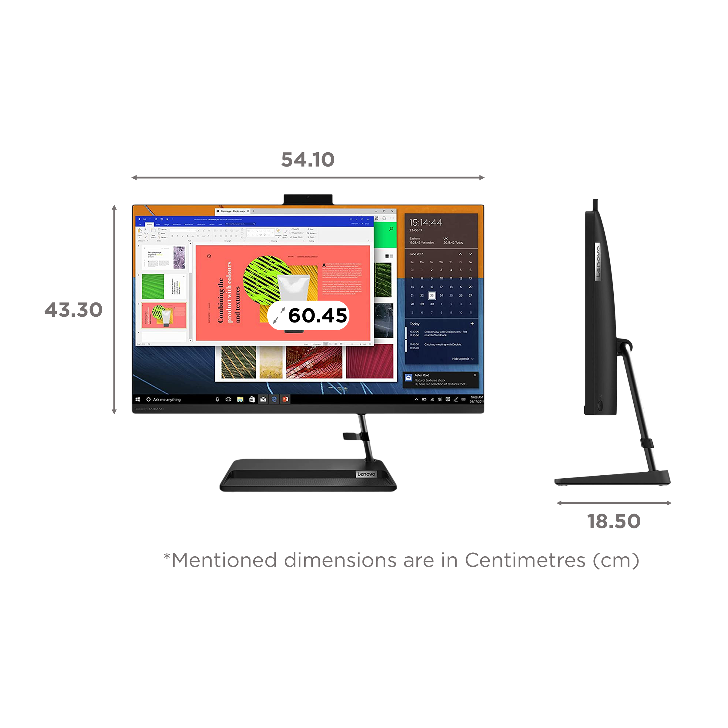 Lenovo IdeaCentre AIO 3 23.8 Inch Full HD IPS Display AMD Ryzen 5 Windows 11 Home Desktop (8GB, 512GB SSD, AMD Radeon)_2