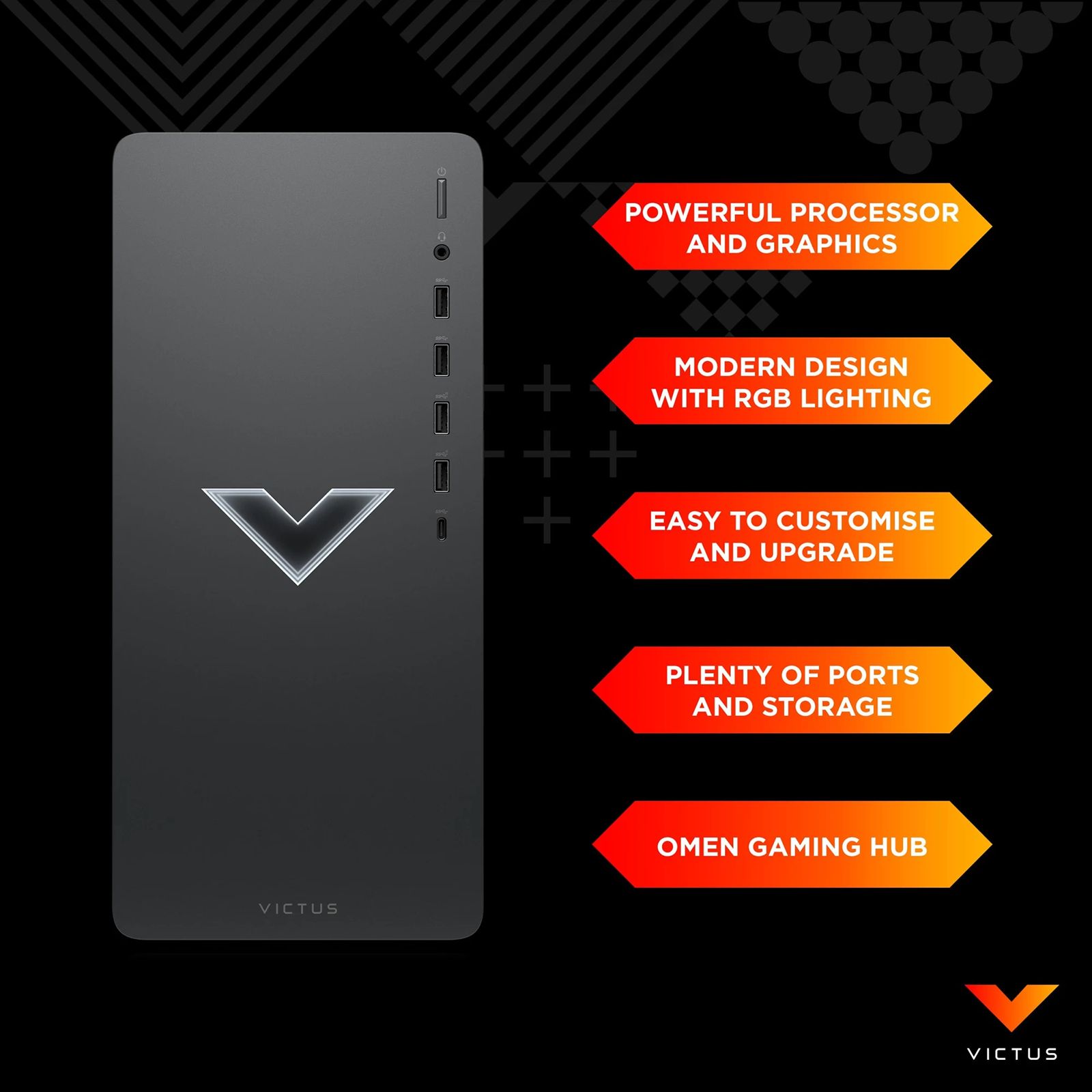 HP Victus TG02-0007in Core i7 Tower PC (16GB, 1TB SSD, NVIDIA GeForce RTX 3060, Windows 11 Home, Mica Silver) HP Victus TG02-0007in Core i7 Tower PC (16GB, 1TB SSD, NVIDIA GeForce RTX 3060, Windows 11 Home, Mica Silver)_6