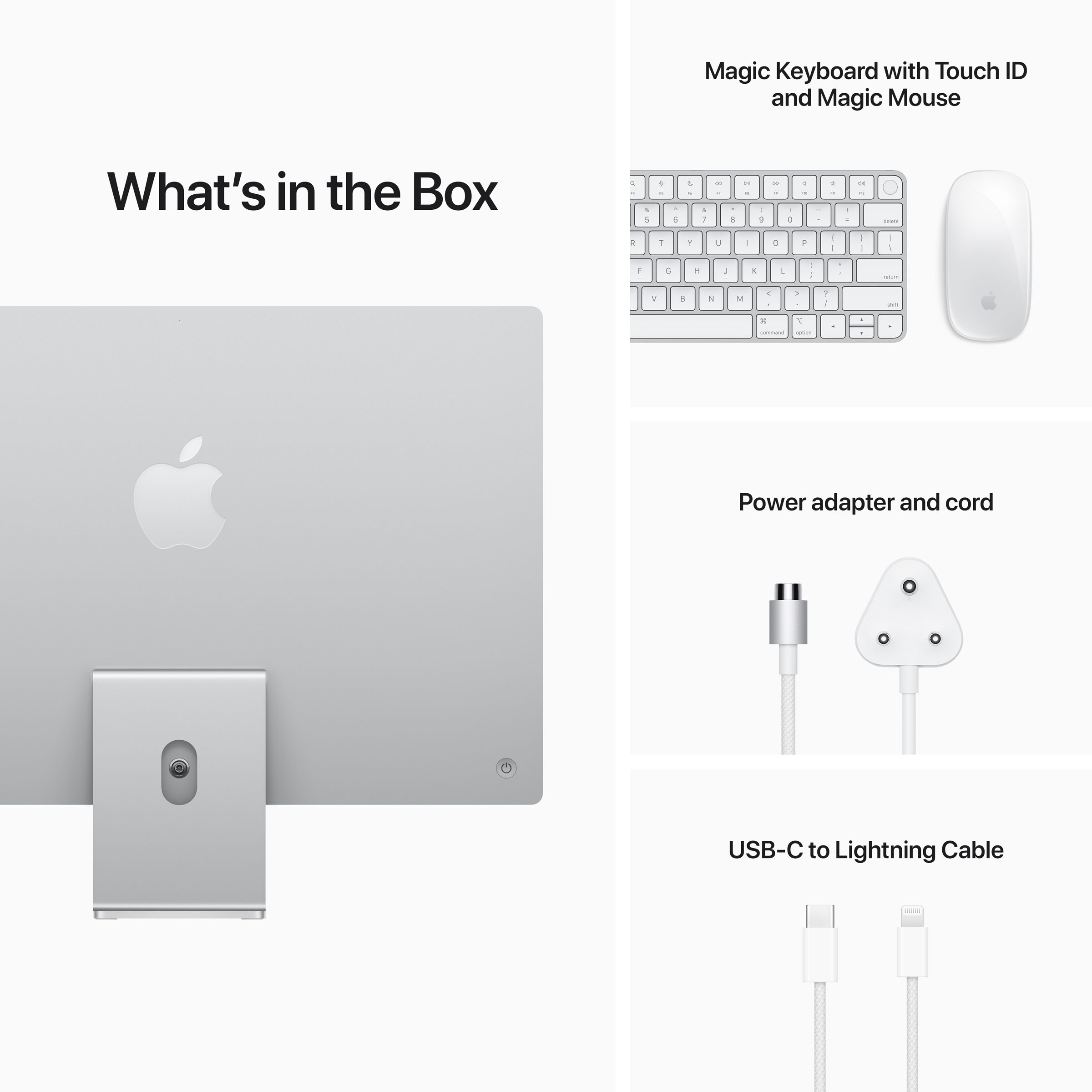 Apple iMac 24 Inch 4.5K Retina Display 2021 (M1 Chip, 8GB, 256GB, Apple, macOS Big Sur, Silver) Apple iMac 24 Inch 4.5K Retina Display 2021 (M1 Chip, 8GB, 256GB, Apple, macOS Big Sur, Silver)_6