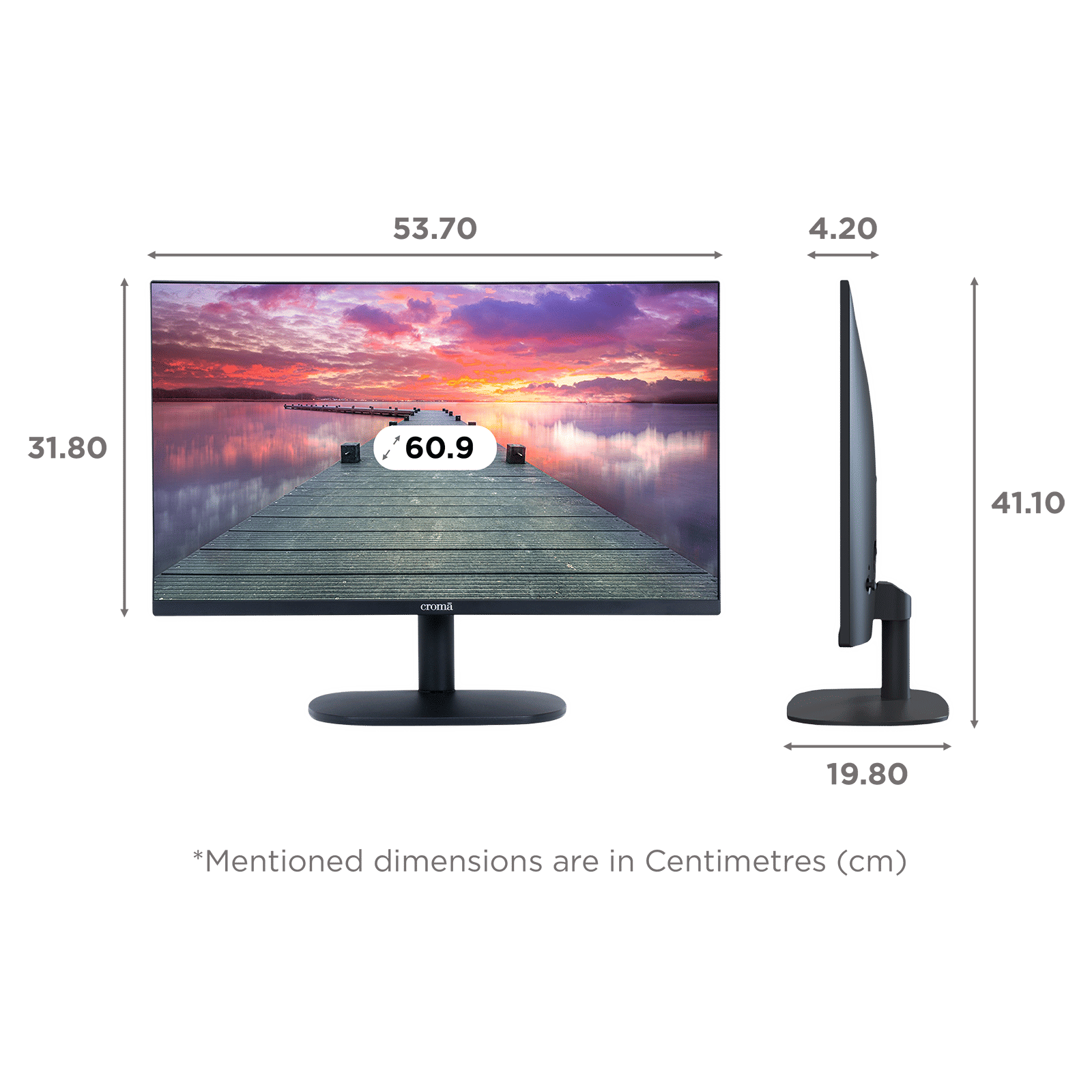 Croma 60.9 cm (24 inch) Full HD VA Panel LED Monitor With Built-in Speaker Croma 60.9 cm (24 inch) Full HD VA Panel LED Monitor With Built-in Speaker_2