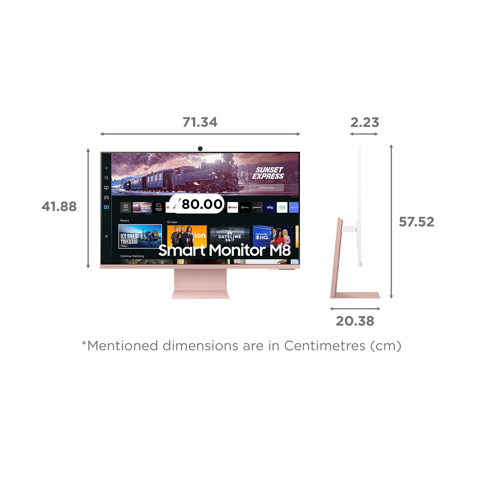 SAMSUNG M8 80 cm (32 inch) Ultra HD 4K VA Panel LED Ultra Wide Height Adjustable Monitor with Flicker-Free Technology SAMSUNG M8 80 cm (32 inch) Ultra HD 4K VA Panel LED Ultra Wide Height Adjustable Monitor with Flicker-Free Technology_2