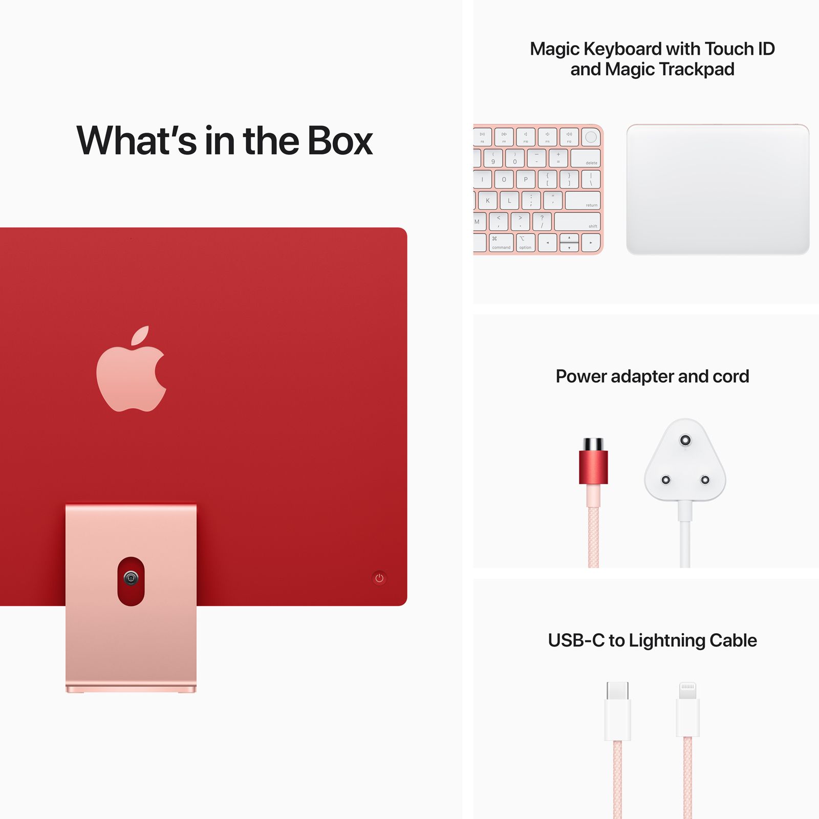 Apple iMac 24 Inch 4.5K Retina Display 2023 (M3 Chip, 8GB, 256GB, Apple, macOS, Pink) Apple iMac 24 Inch 4.5K Retina Display 2023 (M3 Chip, 8GB, 256GB, Apple, macOS, Pink)_4