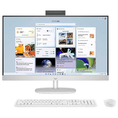 HP 27-cr1026in 27 Inch Full HD IPS Display Intel Core Ultra 5 Windows 11 Home Desktop (16GB, 512GB SSD, Intel Intergrated)