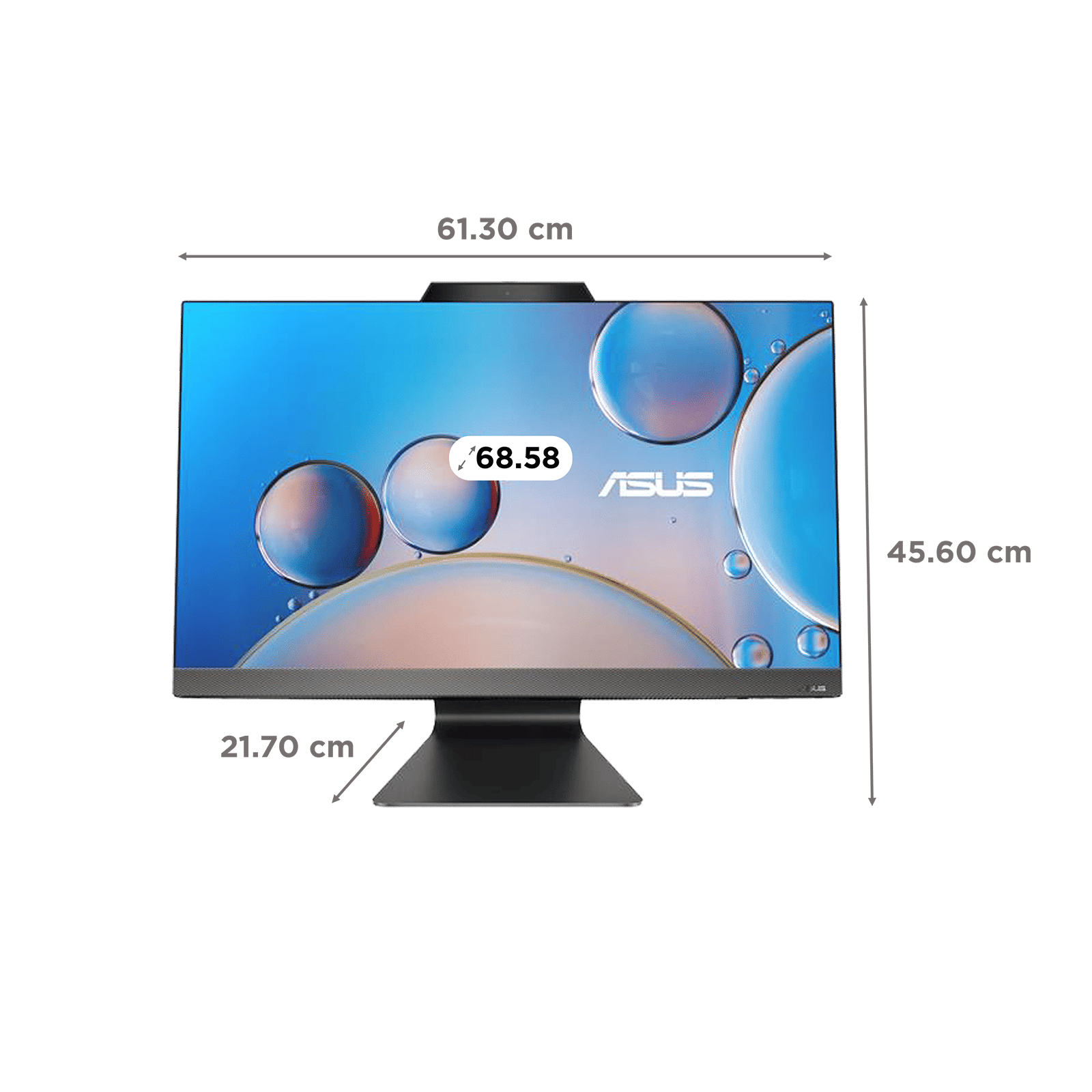 ASUS M3702WFA-BA002WS 27 Inch Full HD Display AMD Ryzen 5 7520U Windows 11 Home Desktop (16GB, 512GB SSD, AMD Radeon)_2
