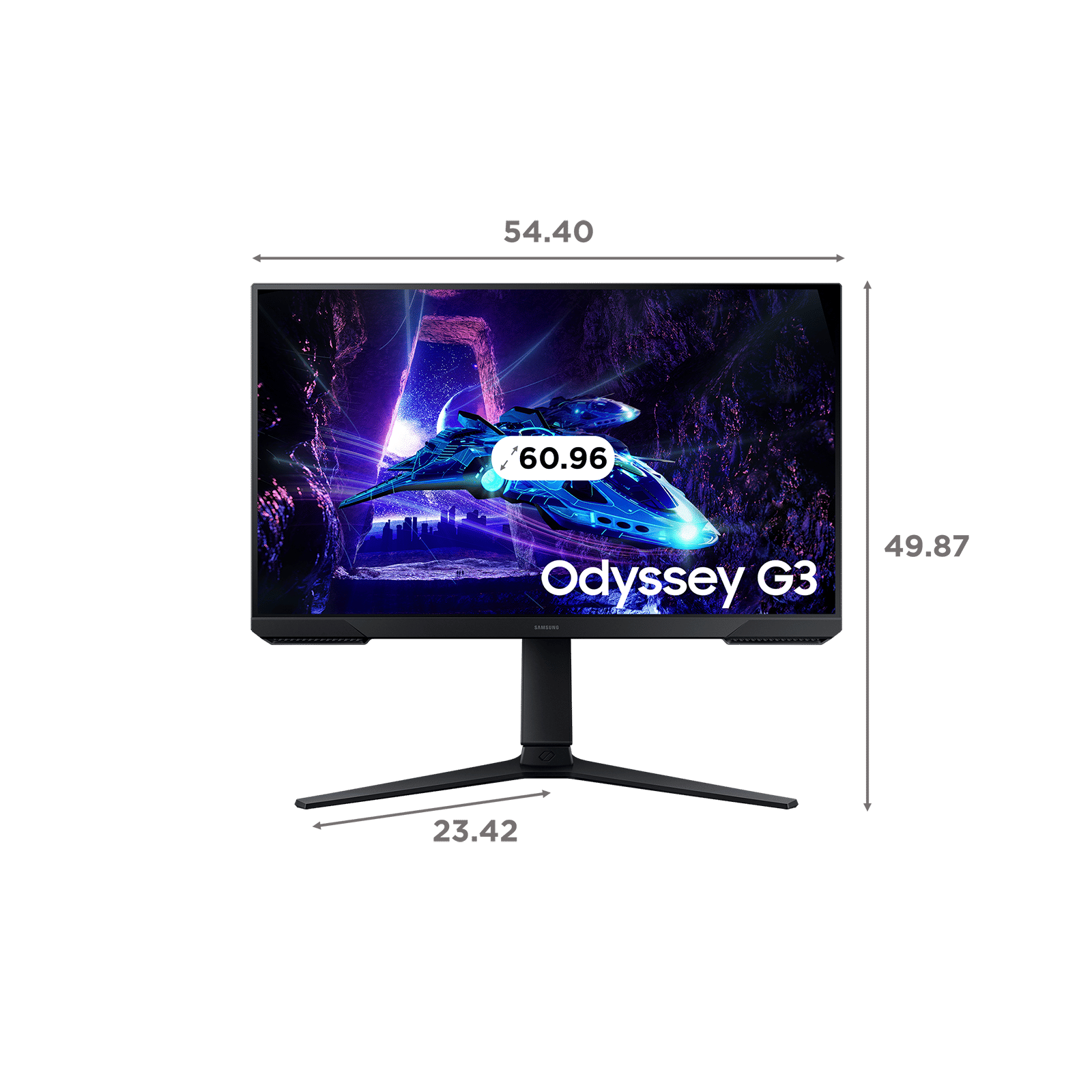 SAMSUNG Odyssey G3 60.96 cm (24 inch) Full HD VA Panel IPS Gaming Monitor with AMD Freesync_2