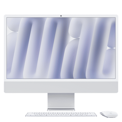 Apple iMac 24 Inch 4.5K Retina Display 2024 (16GB, 256GB, M4 Chip, macOS Sequoia, Silver)