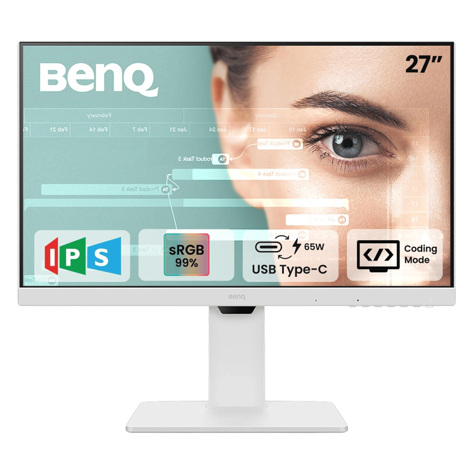 BenQ 68.58 cm (27 inch) Full HD IPS Panel LED Height Adjustable Monitor with 4W Inbuilt Speakers BenQ 68.58 cm (27 inch) Full HD IPS Panel LED Height Adjustable Monitor with 4W Inbuilt Speakers_1