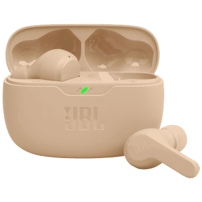 JBL Wave Beam JBLWBEAMBEG TWS Earbuds (IP54 Water Resistant, Deep Bass Sound, Beige)