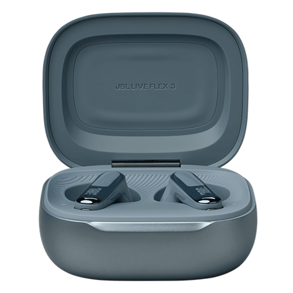 JBL Live Flex 3 TWS Earbuds with Adaptive Noise Cancellation (IP54 Water Resistant, Touchscreen Display, Blue)_5