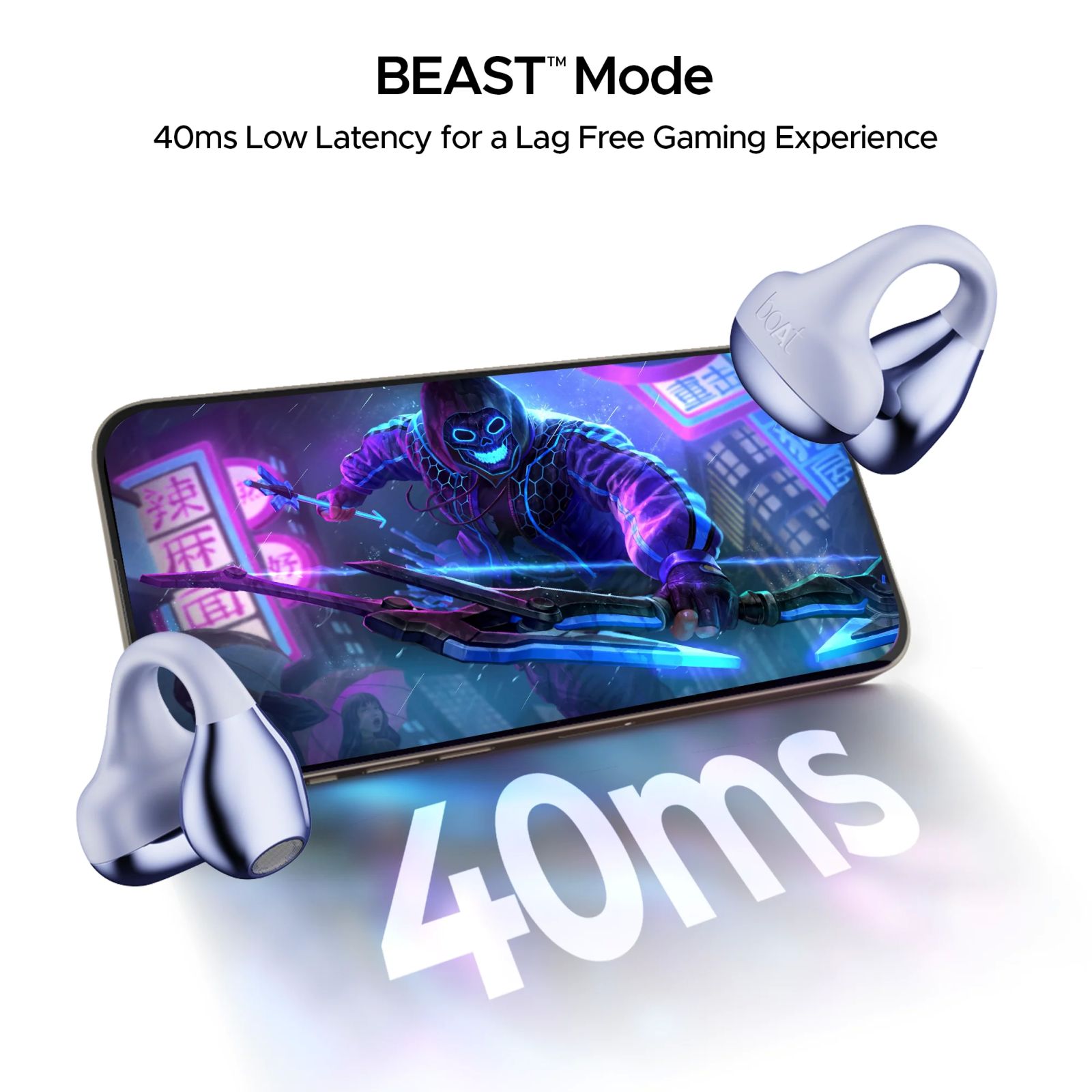 boAt Airdopes Loop TWS Earbuds with Noise Isolation (IPX4 Splash and Sweat Resistant, ASAP Charge, Lavender Mist)_7