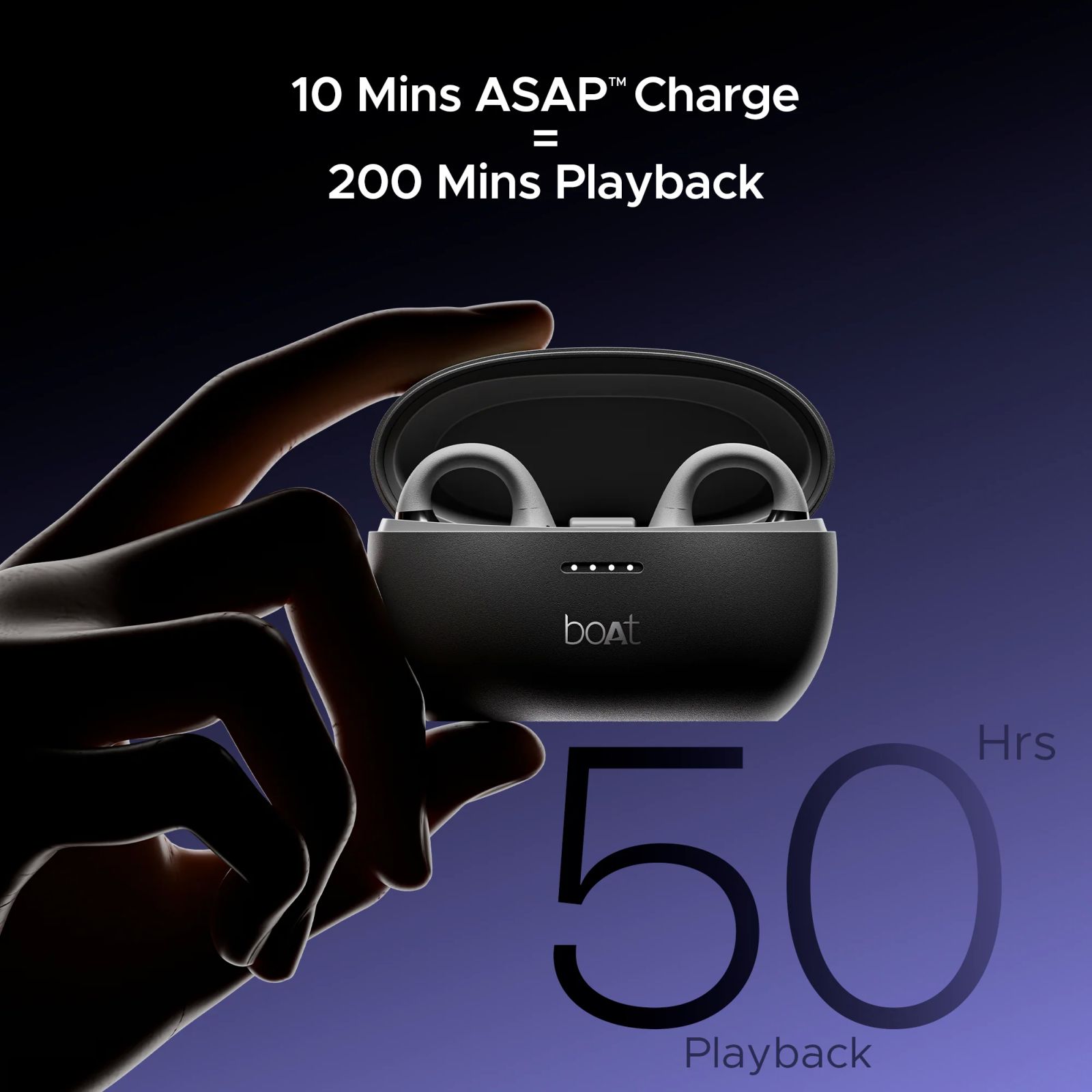 boAt Airdopes Loop TWS Earbuds with Noise Isolation (IPX4 Splash and Sweat Resistant, ASAP Charge, Cool Grey) boAt Airdopes Loop TWS Earbuds with Noise Isolation (IPX4 Splash and Sweat Resistant, ASAP Charge, Cool Grey)_5