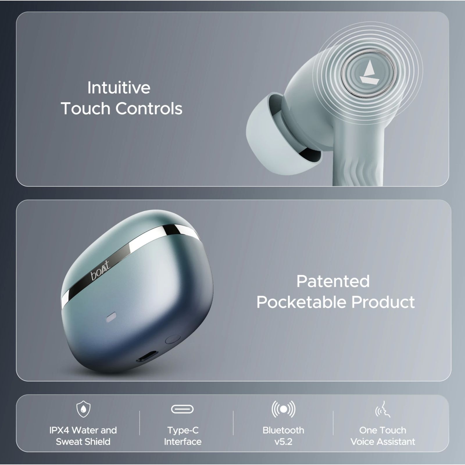 boAt Nirvana ION ANC Pro TWS Earbuds with Active Noise Cancellation (IPX4 Water Resistant, Dual EQ Modes, Blazing Comet) boAt Nirvana ION ANC Pro TWS Earbuds with Active Noise Cancellation (IPX4 Water Resistant, Dual EQ Modes, Blazing Comet)_7