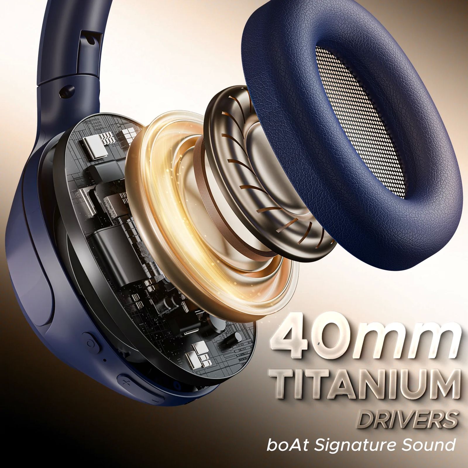 boAt Rockerz 551 ANC Pro Bluetooth Headphone with Mic (Active Noise Cancellation, Over Ear, Bold Blue)_5