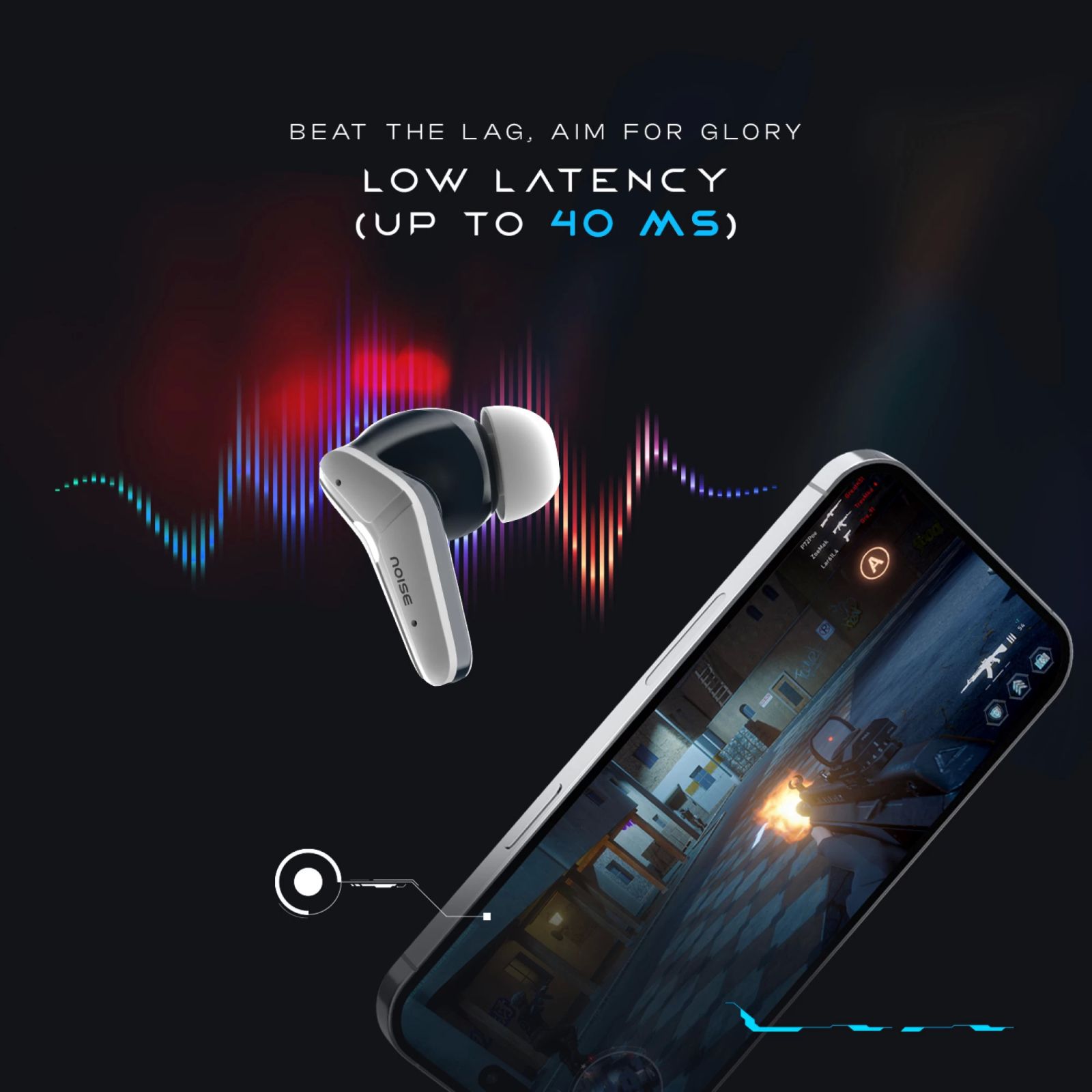 noise Buds MVP 102 TWS Earbuds with Environmental Noise Cancellation (IPX5 Water Resistant, Up to 60 Hours Playtime, Beast Blue) noise Buds MVP 102 TWS Earbuds with Environmental Noise Cancellation (IPX5 Water Resistant, Up to 60 Hours Playtime, Beast Blue)_9
