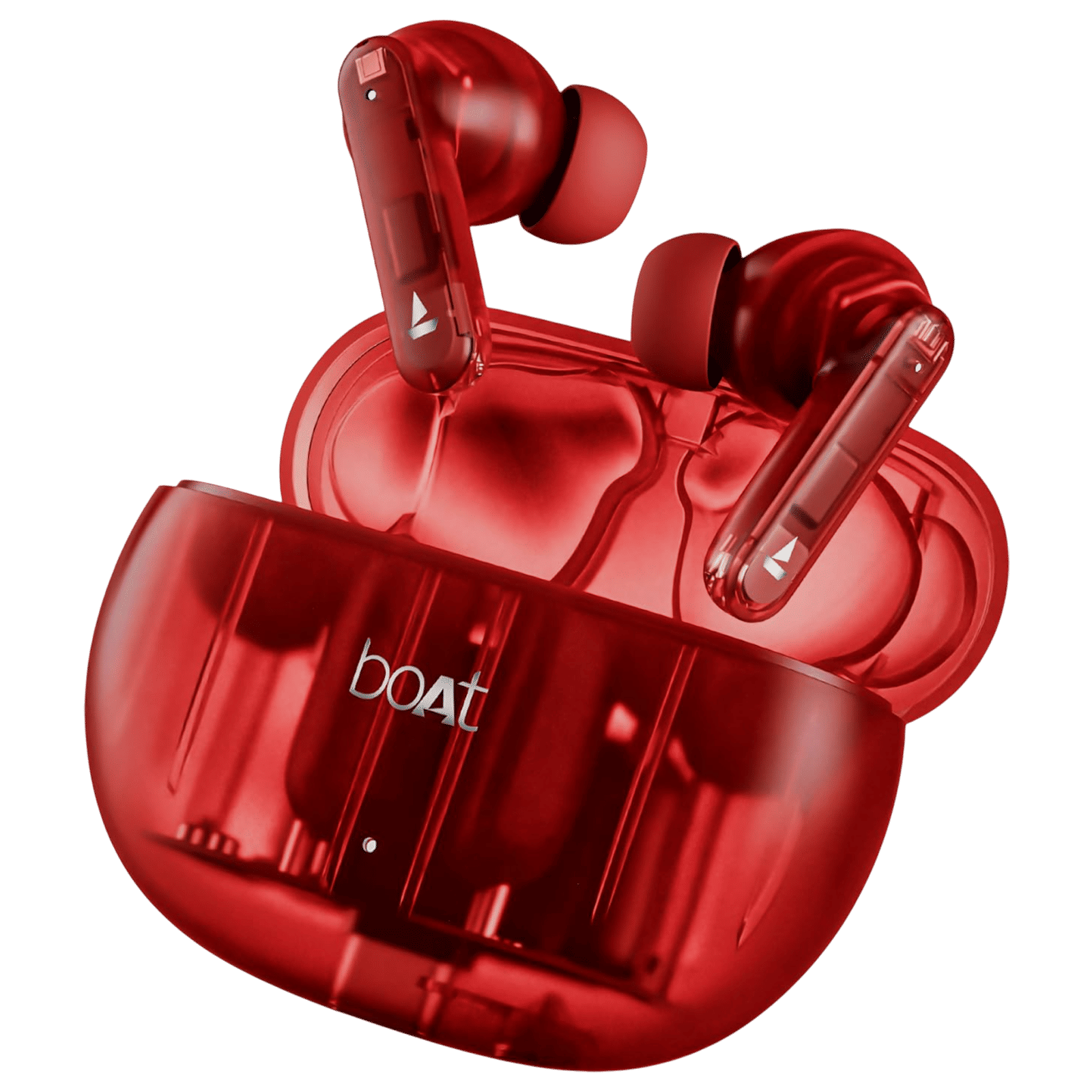 boAt Airdopes 191 ANC TWS Earbuds with Active Noise Cancellation (IPX5 Splash Resistant, 4Mics ENx, Pellucid Red) boAt Airdopes 191 ANC TWS Earbuds with Active Noise Cancellation (IPX5 Splash Resistant, 4Mics ENx, Pellucid Red)_1