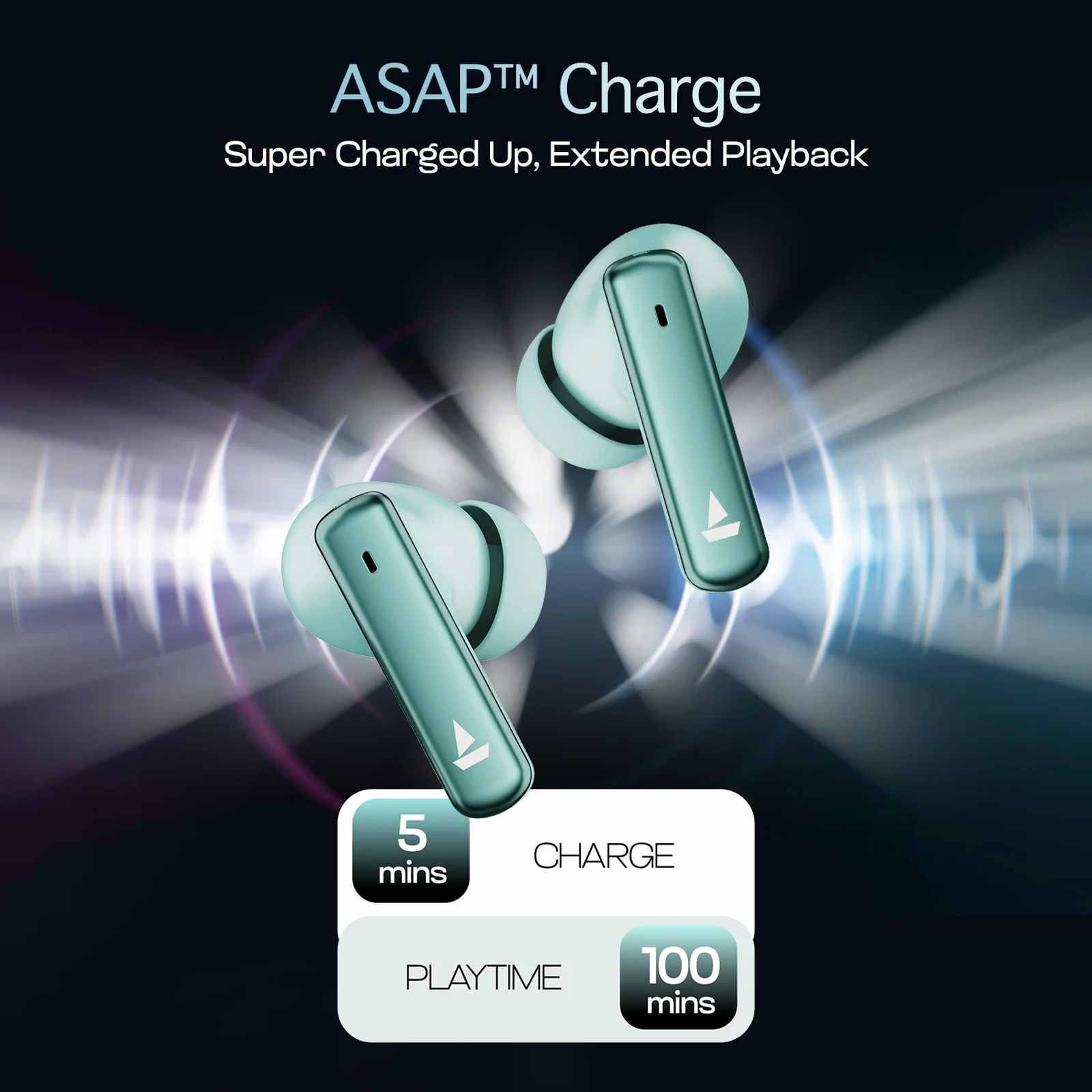 boAt Airdopes 181 Pro TWS Earbuds with Environmental Noise Cancellation (IPX5 Water Resistant, 4 Mics ENx Technology, Frosted Mint)_5