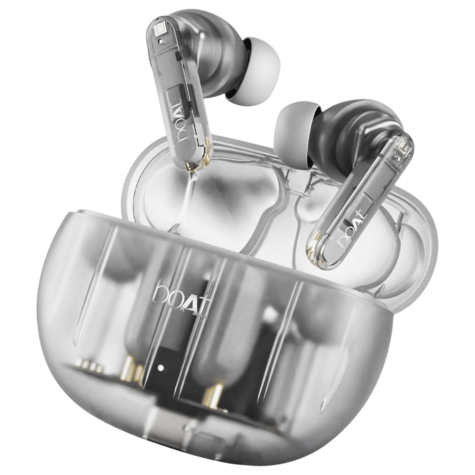 boAt Airdopes 191 ANC TWS Earbuds with Active Noise Cancellation (IPX5 Splash Resistant, 4Mics ENx, Pellucid White) boAt Airdopes 191 ANC TWS Earbuds with Active Noise Cancellation (IPX5 Splash Resistant, 4Mics ENx, Pellucid White)_1