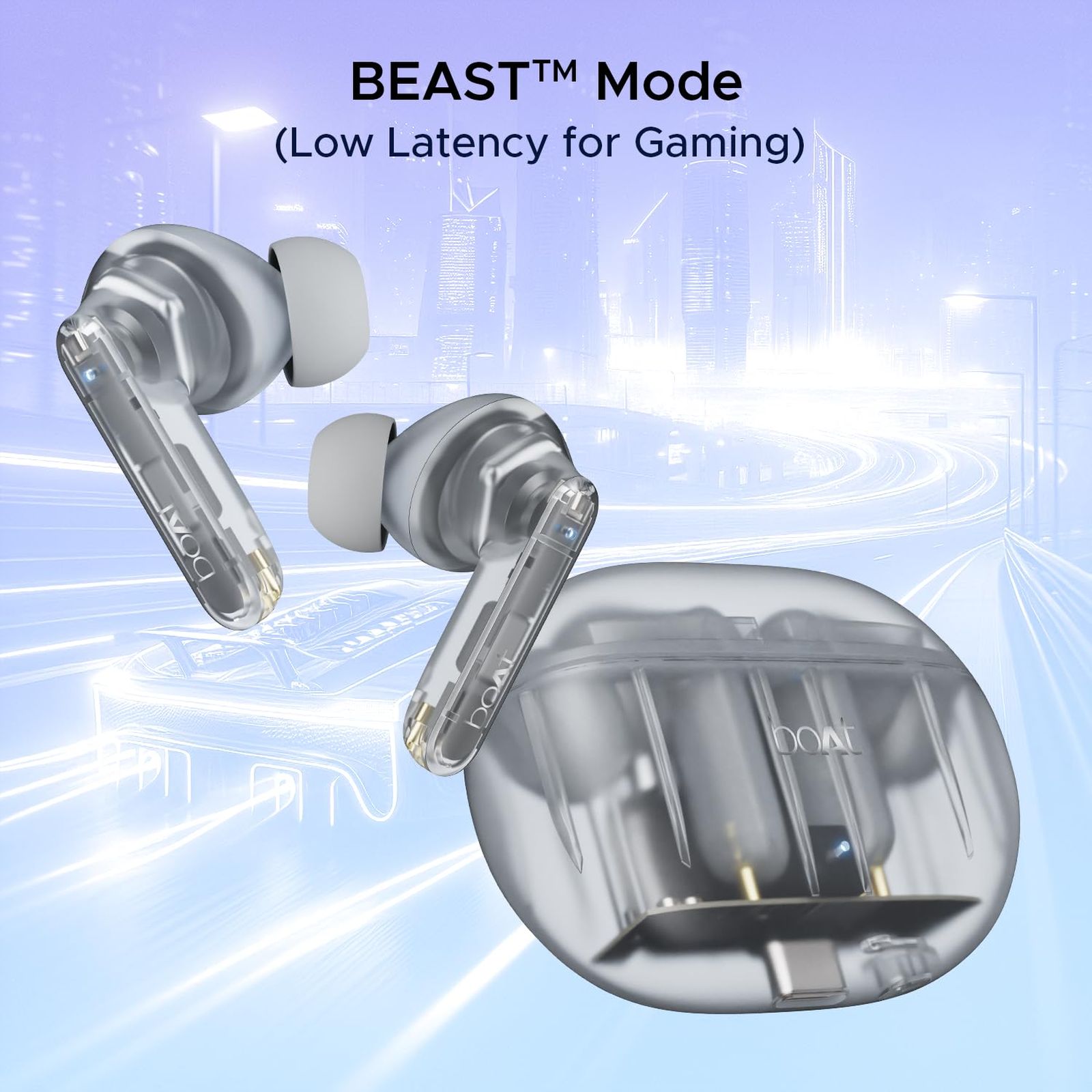 boAt Airdopes 191 ANC TWS Earbuds with Active Noise Cancellation (IPX5 Splash Resistant, 4Mics ENx, Pellucid White) boAt Airdopes 191 ANC TWS Earbuds with Active Noise Cancellation (IPX5 Splash Resistant, 4Mics ENx, Pellucid White)_7