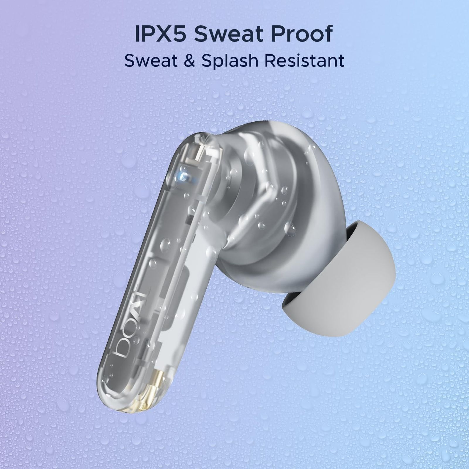 boAt Airdopes 191 ANC TWS Earbuds with Active Noise Cancellation (IPX5 Splash Resistant, 4Mics ENx, Pellucid White) boAt Airdopes 191 ANC TWS Earbuds with Active Noise Cancellation (IPX5 Splash Resistant, 4Mics ENx, Pellucid White)_8