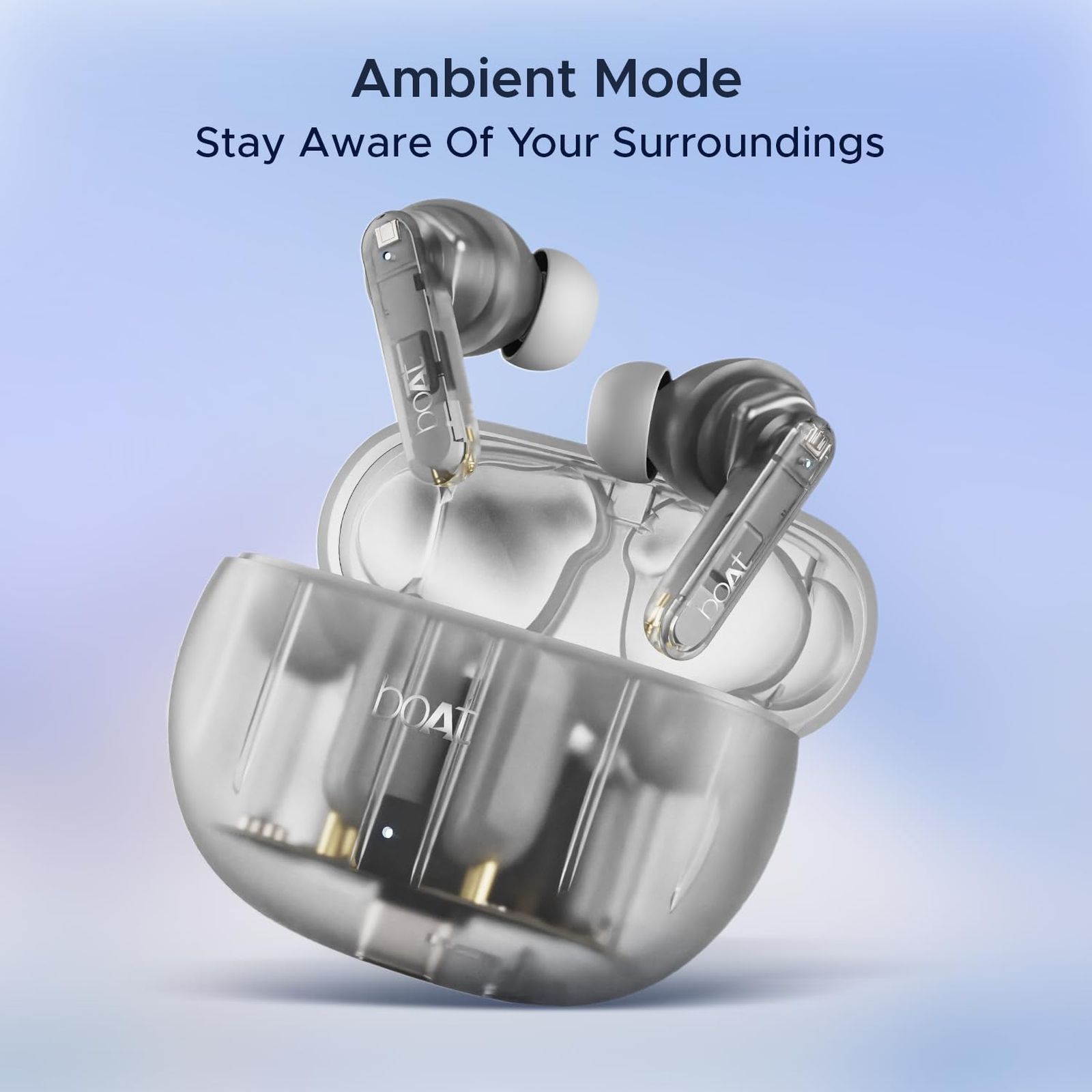 boAt Airdopes 191 ANC TWS Earbuds with Active Noise Cancellation (IPX5 Splash Resistant, 4Mics ENx, Pellucid White) boAt Airdopes 191 ANC TWS Earbuds with Active Noise Cancellation (IPX5 Splash Resistant, 4Mics ENx, Pellucid White)_5