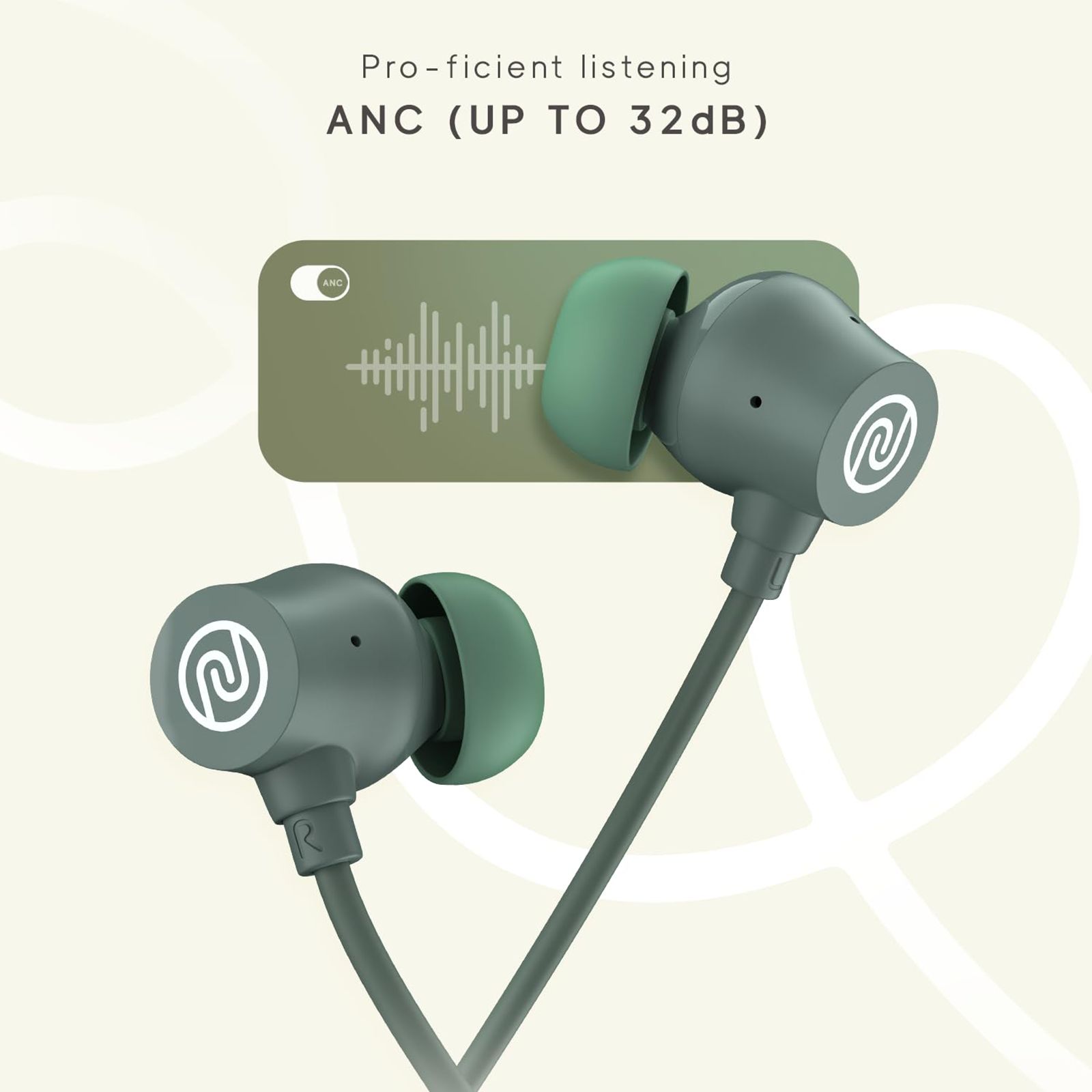 noise Airwave Pro Neckband with Active Noise Cancellation (IPX5 Water Resistant, Instacharge, Metallic Green) noise Airwave Pro Neckband with Active Noise Cancellation (IPX5 Water Resistant, Instacharge, Metallic Green)_9