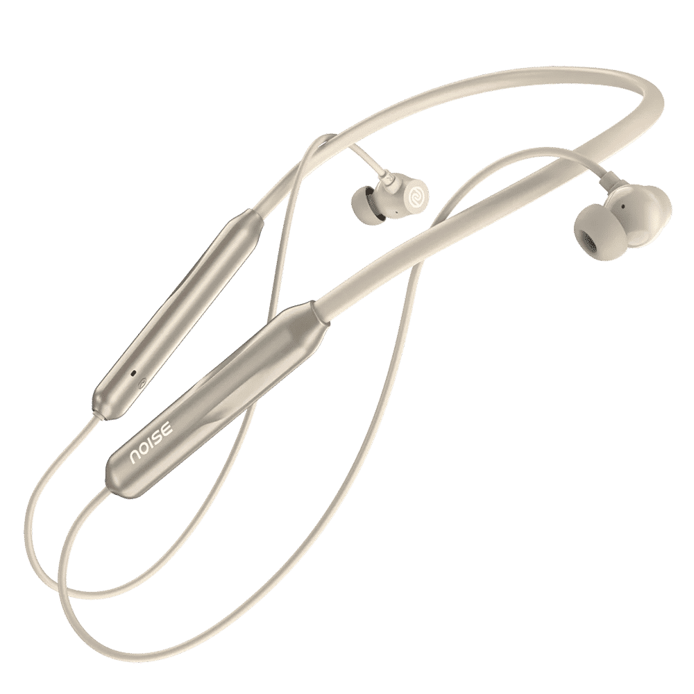 noise Airwave Pro Neckband with Active Noise Cancellation (IPX5 Water Resistant, Instacharge, Metallic Beige)_5