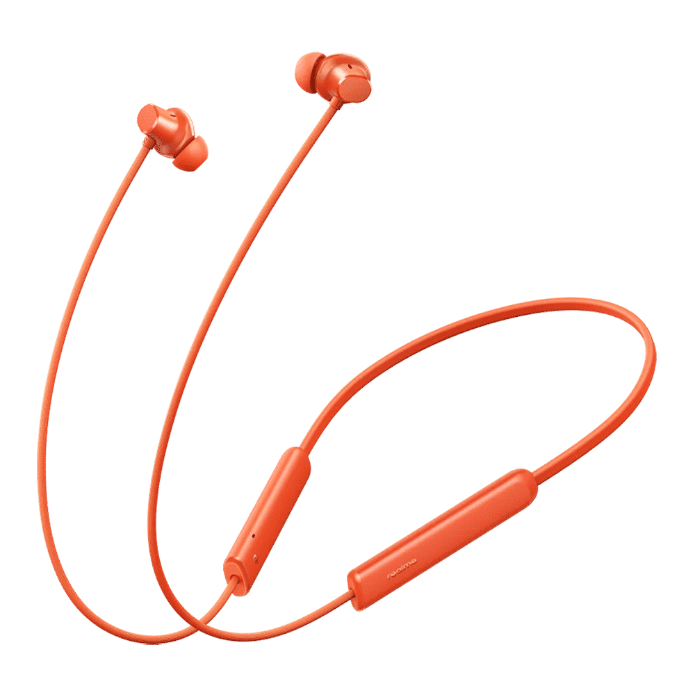 realme Buds Wireless 5 Lite Neckband with Environmental Noise Cancellation (IP55 Dust & Water Resistant, Dual Device Connection, Cyber Orange)_1