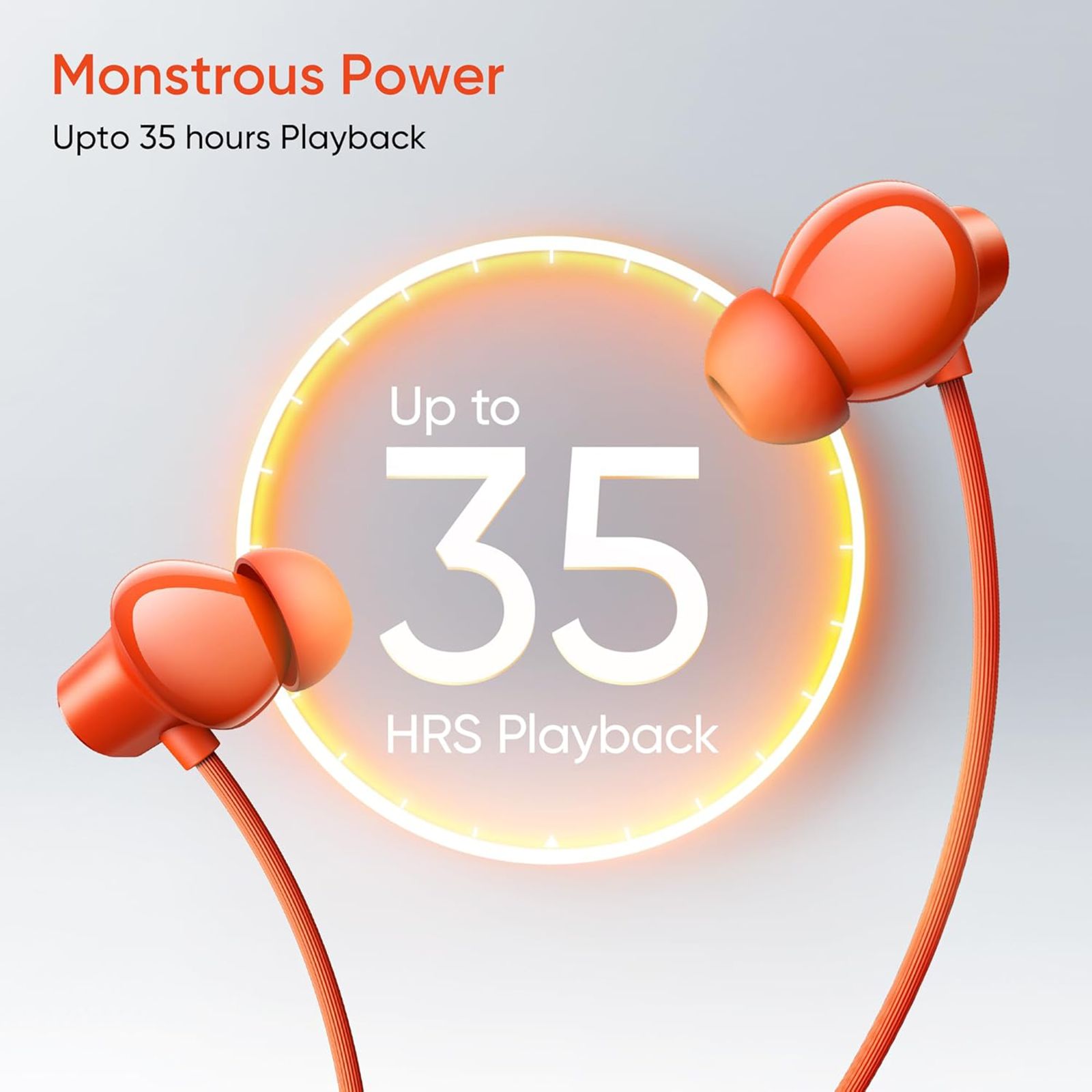 realme Buds Wireless 5 Lite Neckband with Environmental Noise Cancellation (IP55 Dust & Water Resistant, Dual Device Connection, Cyber Orange)_8